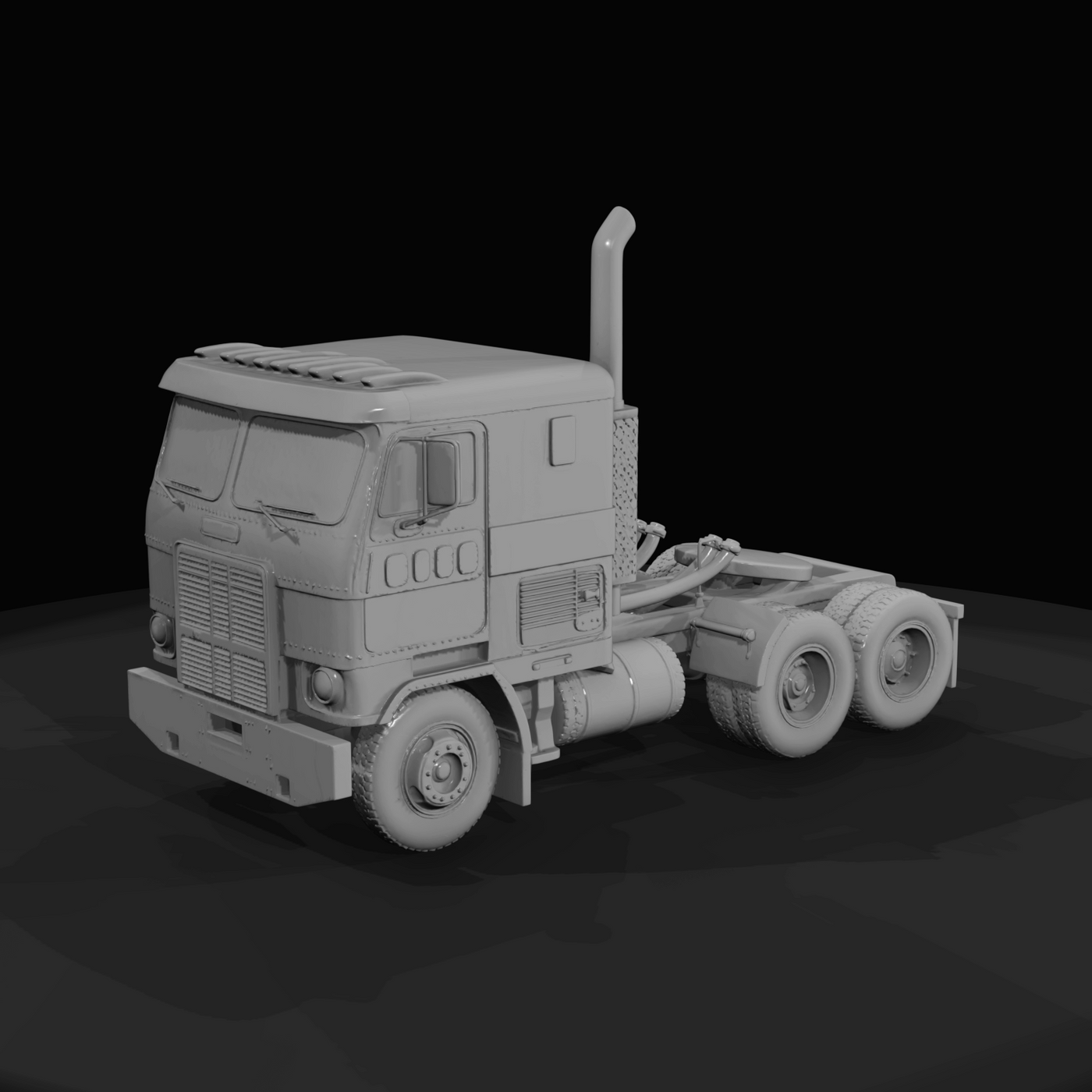 cab-over semi tractor (tractor unit)