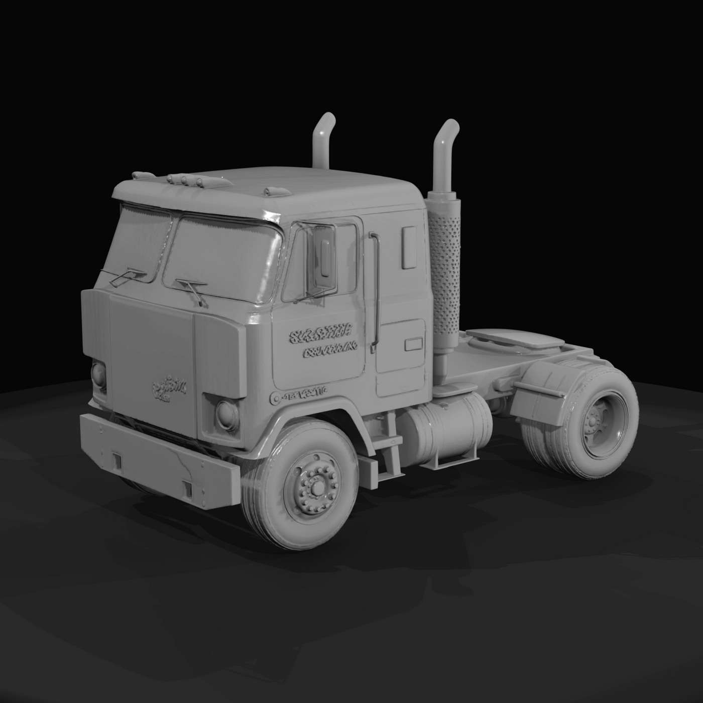 Cab Over Engine Semi Tractor Truck (1970s-1980s)
