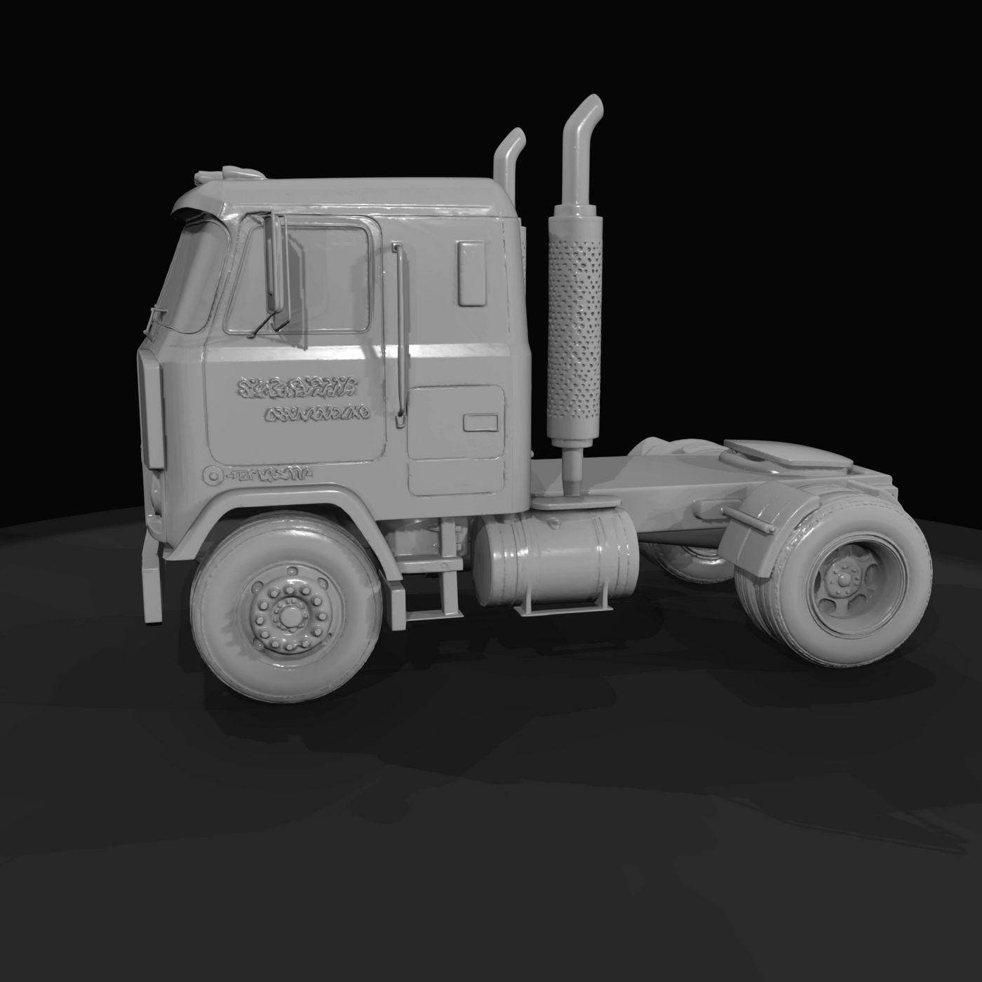 Cab Over Engine Semi Tractor Truck (1970s-1980s)