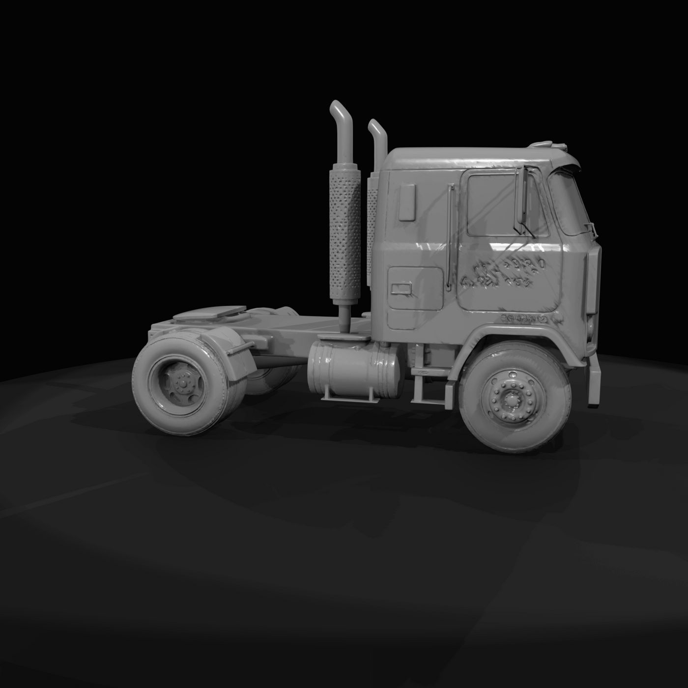 Cab Over Engine Semi Tractor Truck (1970s-1980s)