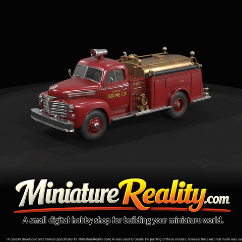 Municipal Fire Engine Water Tanker (1950s)