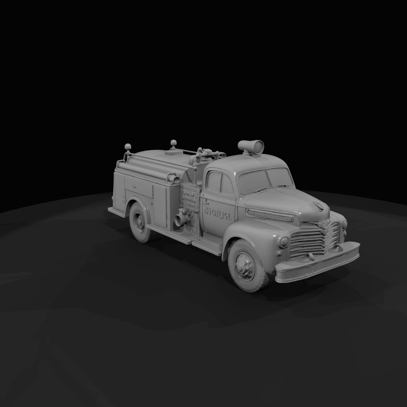Municipal Fire Engine Water Tanker (1950s)