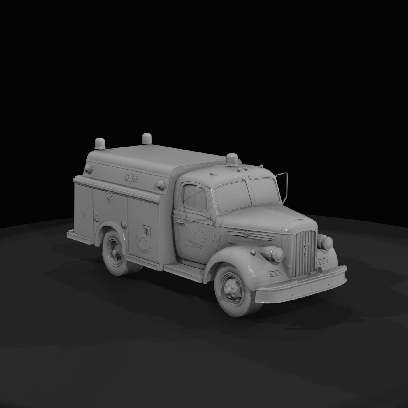 Fire Department Rescue Squad Truck (1940s-1950s)