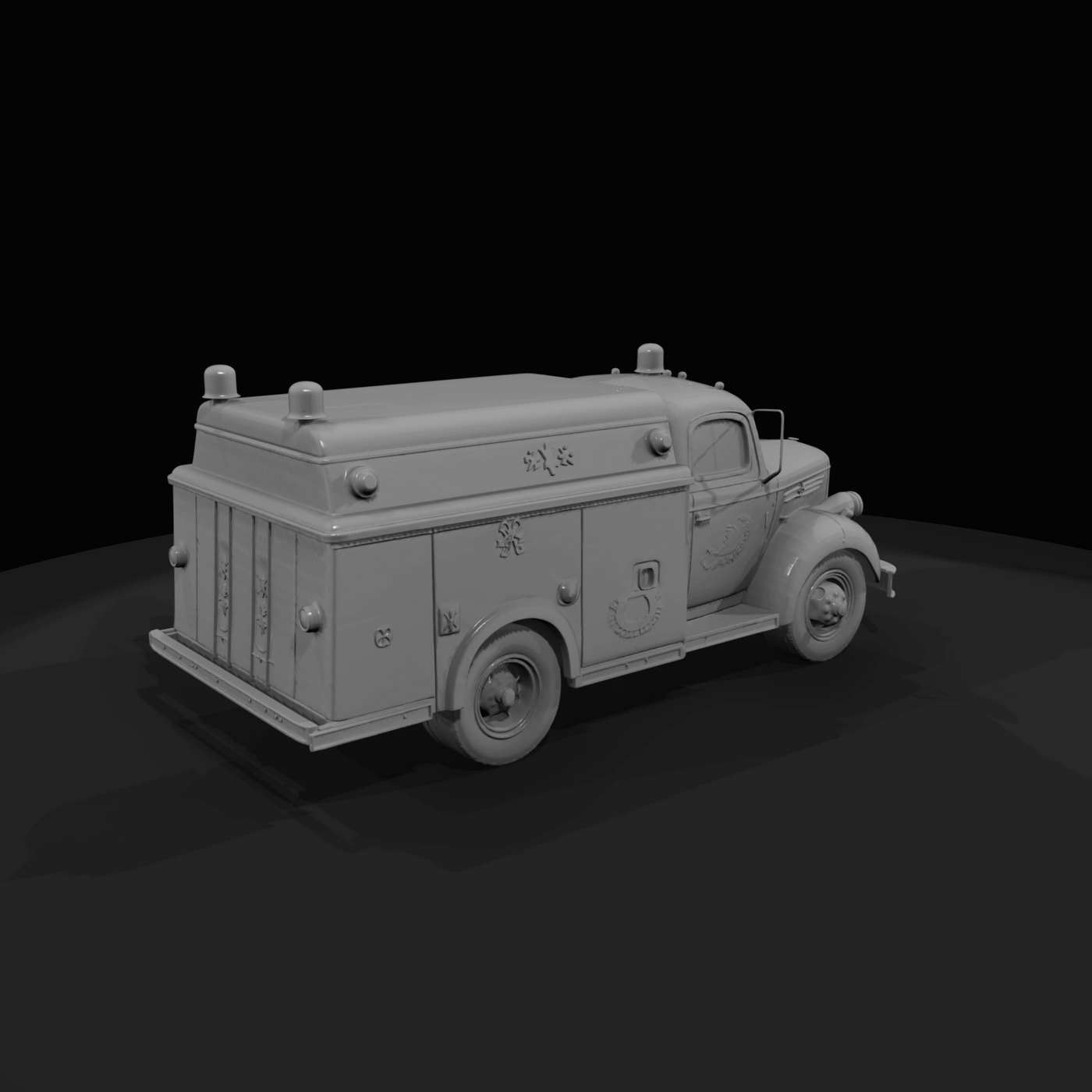 Fire Department Rescue Squad Truck (1940s-1950s)