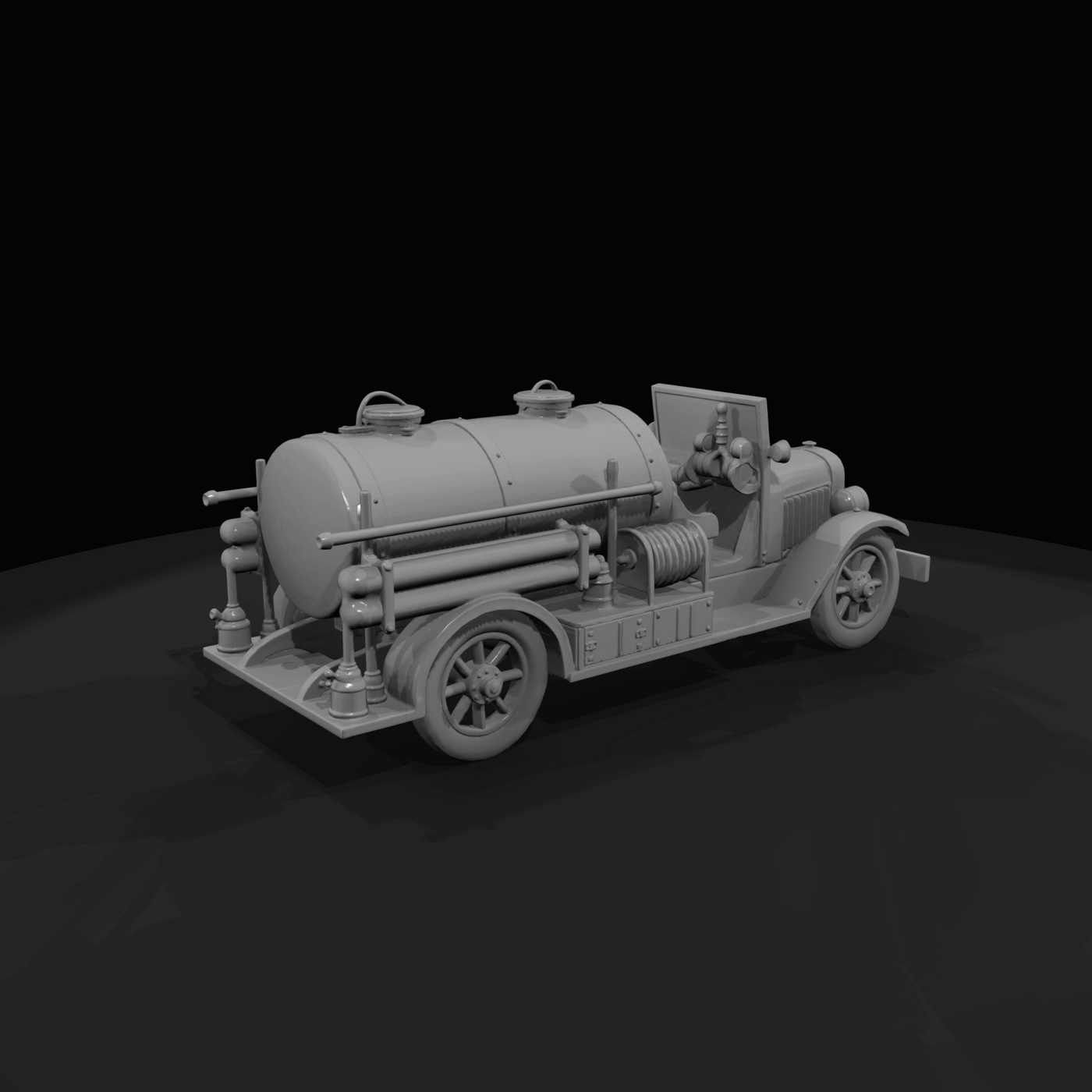 vintage fire truck (tanker)