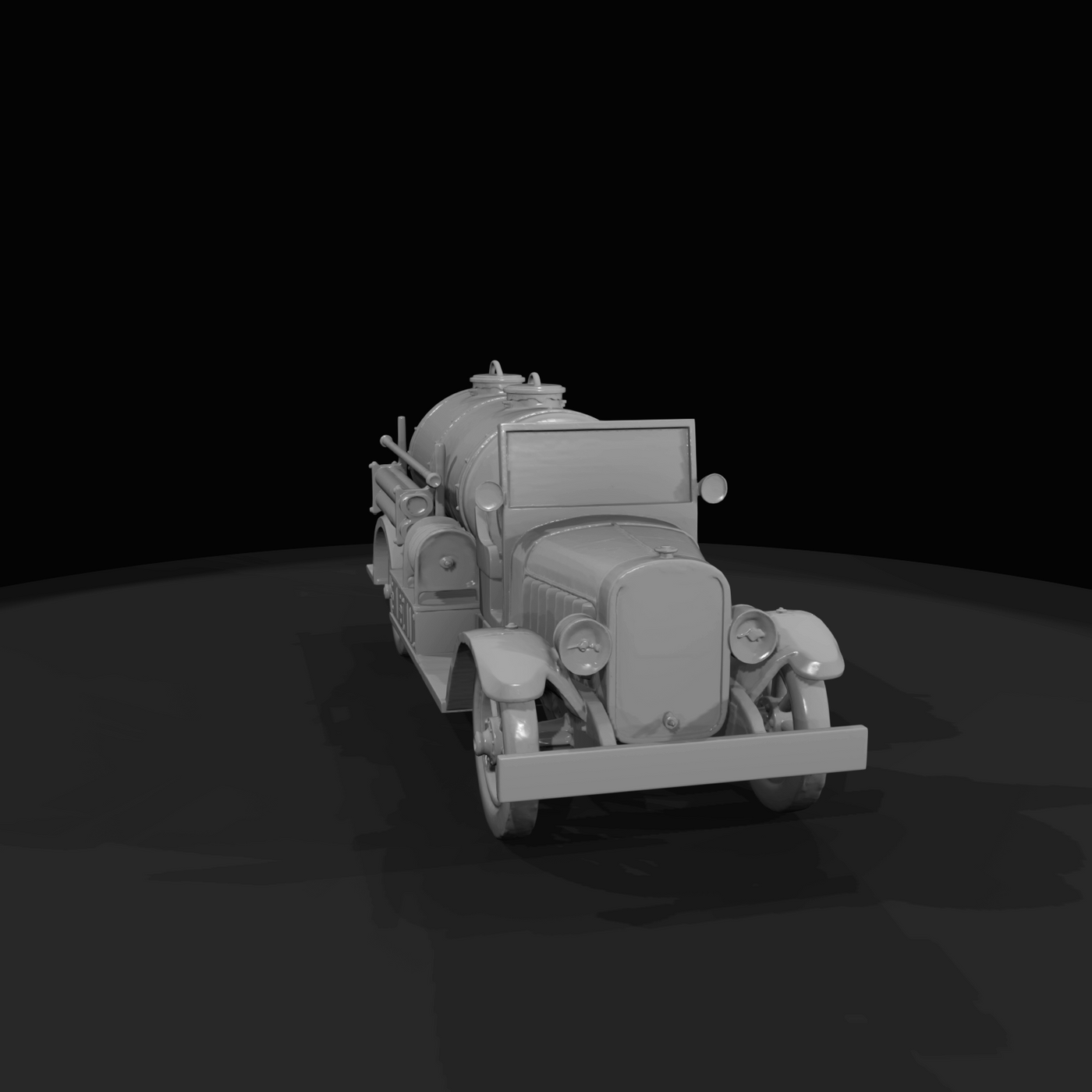 vintage fire truck (tanker)