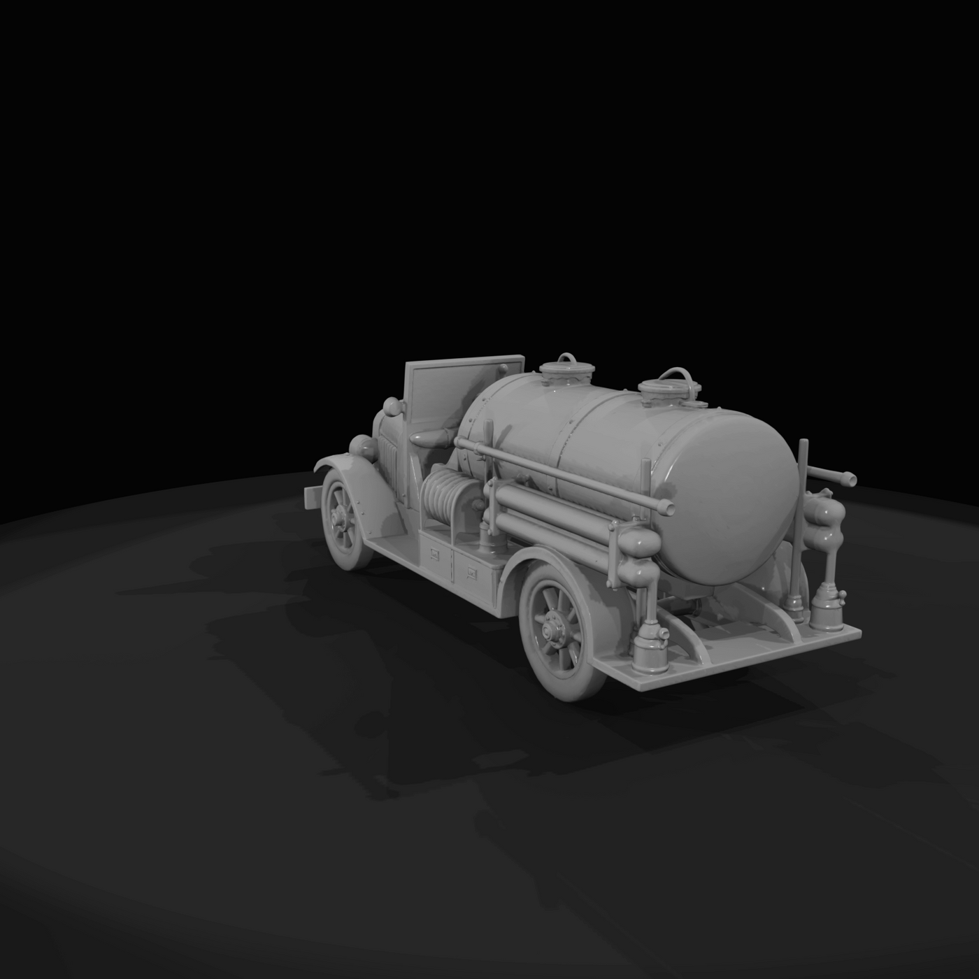 vintage fire truck (tanker)