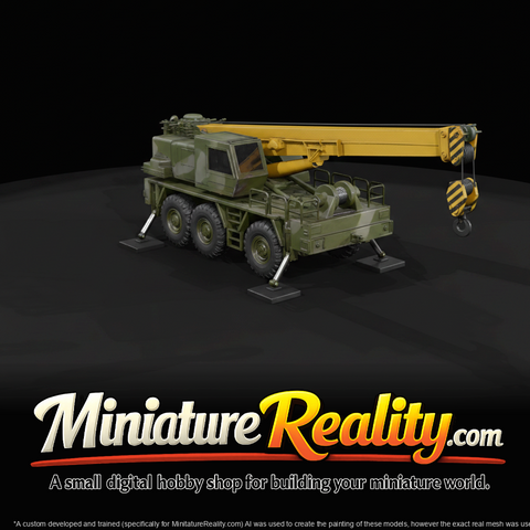 all-terrain / truck-mounted telescopic crane with deployable outriggers and winch hook block