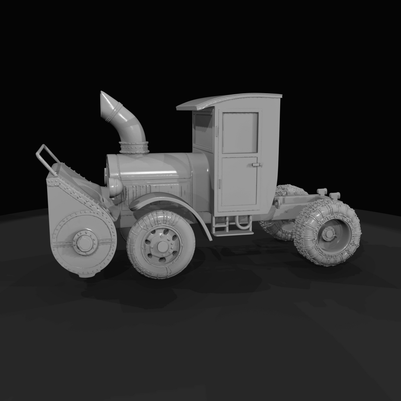 Truck Mounted Rotary Snowblower (1910s-1920s)