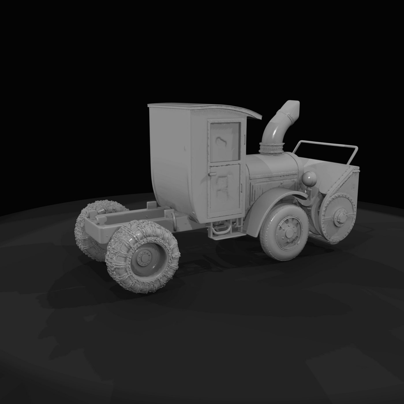 Truck Mounted Rotary Snowblower (1910s-1920s)