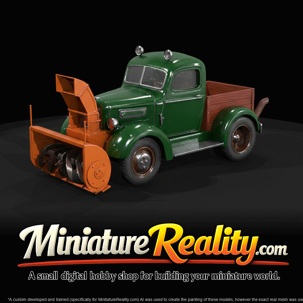Truck Mounted Rotary Snowblower Antique Heritage Equipment (1930s)