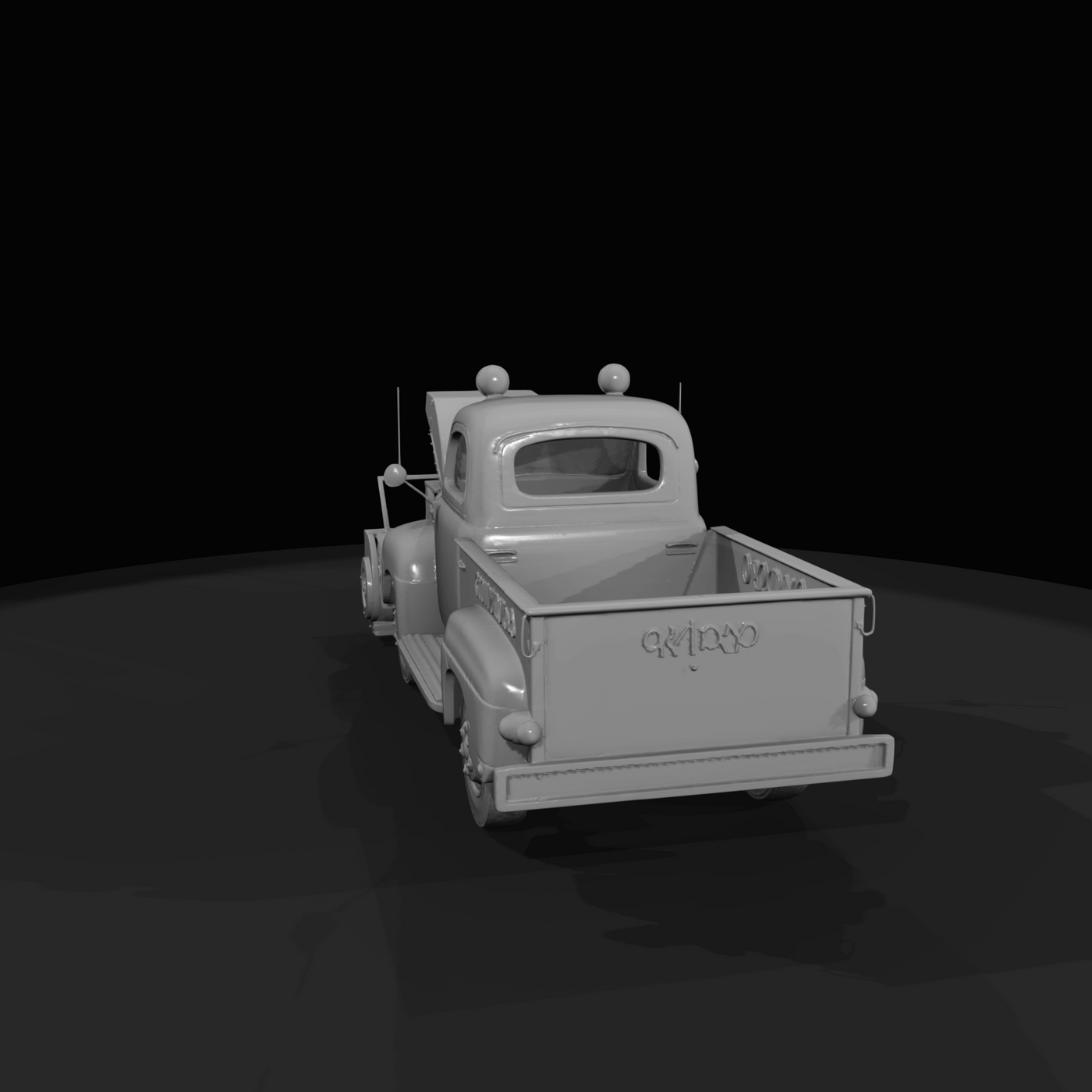 Vintage Truck Mounted Rotary Snowblower (1950s)