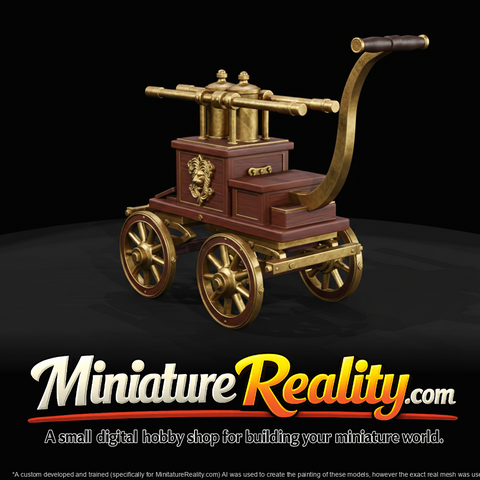 Hand Pumped Fire Engine Cart (late 19th century)