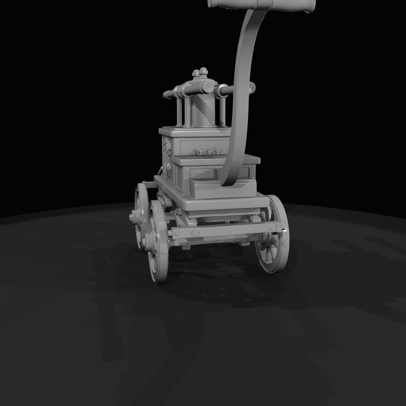Hand Pumped Fire Engine Cart (late 19th century)
