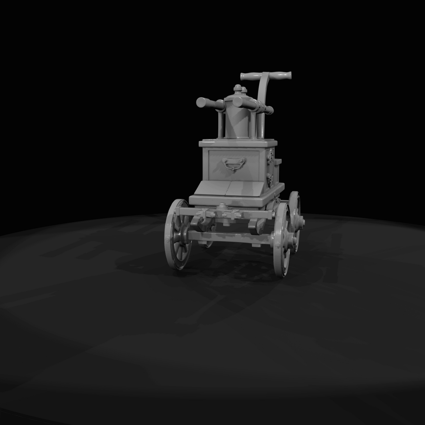 Hand Pumped Fire Engine Cart (late 19th century)