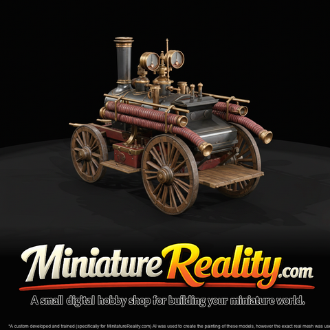 Portable Steam Fire Engine Display (1880s)