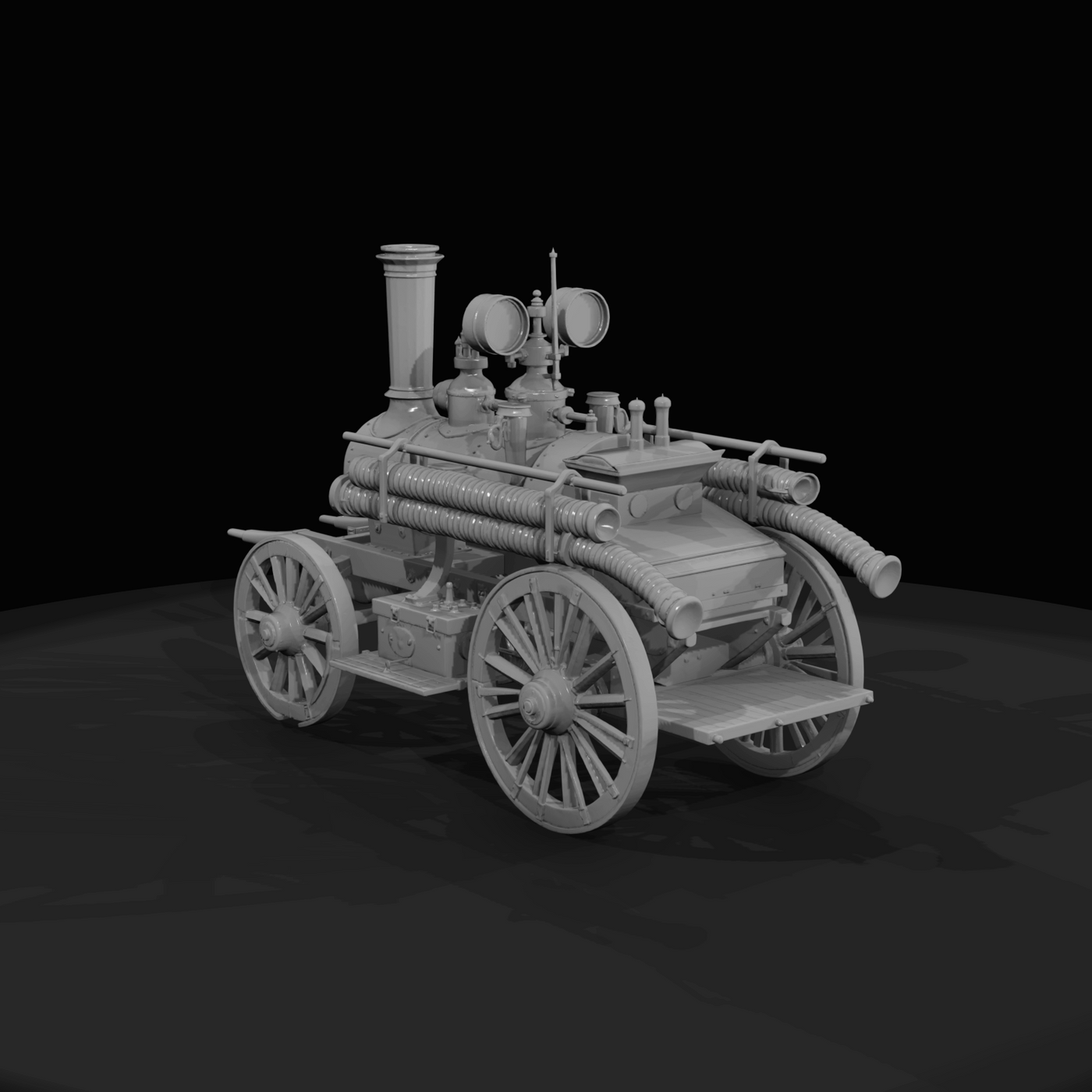 Portable Steam Fire Engine Display (1880s)