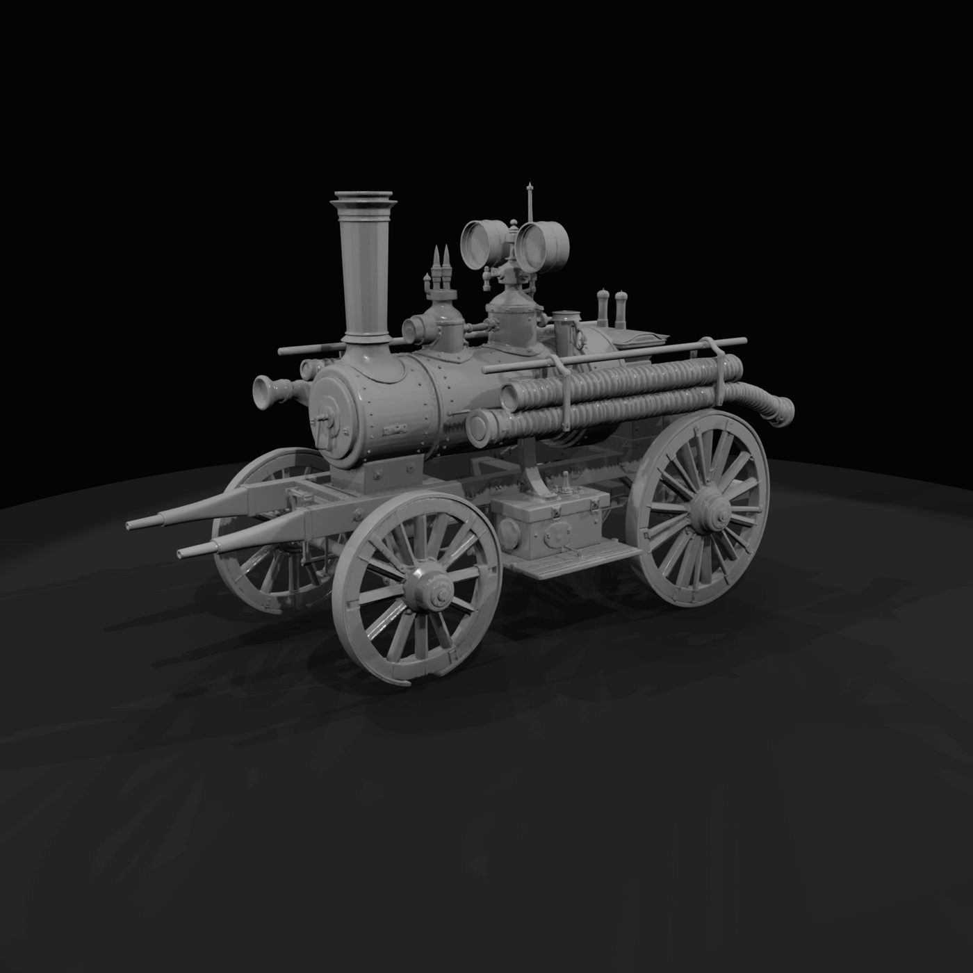 Portable Steam Fire Engine Display (1880s)