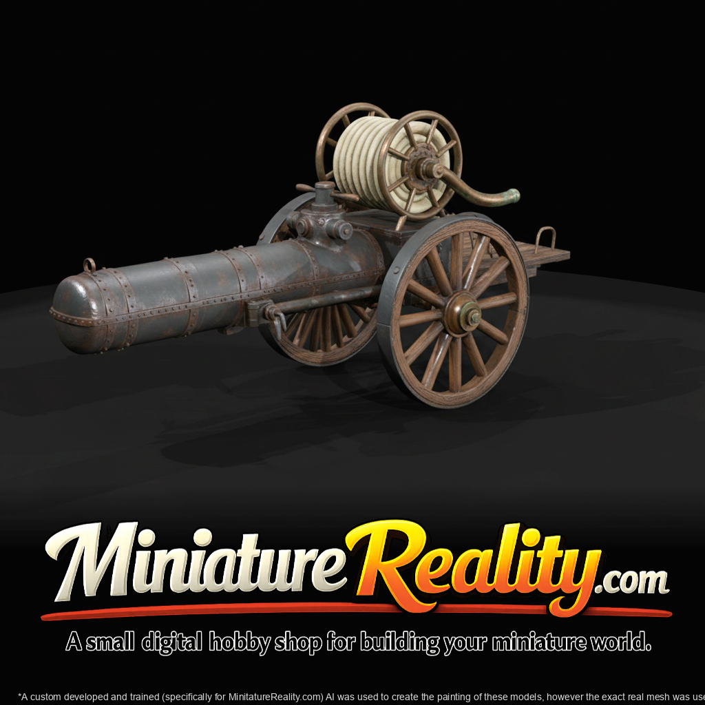 Antique Horse Drawn Fire Pump Hose Cart (1890s)
