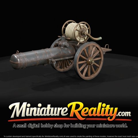 Antique Horse Drawn Fire Pump Hose Cart (1890s)