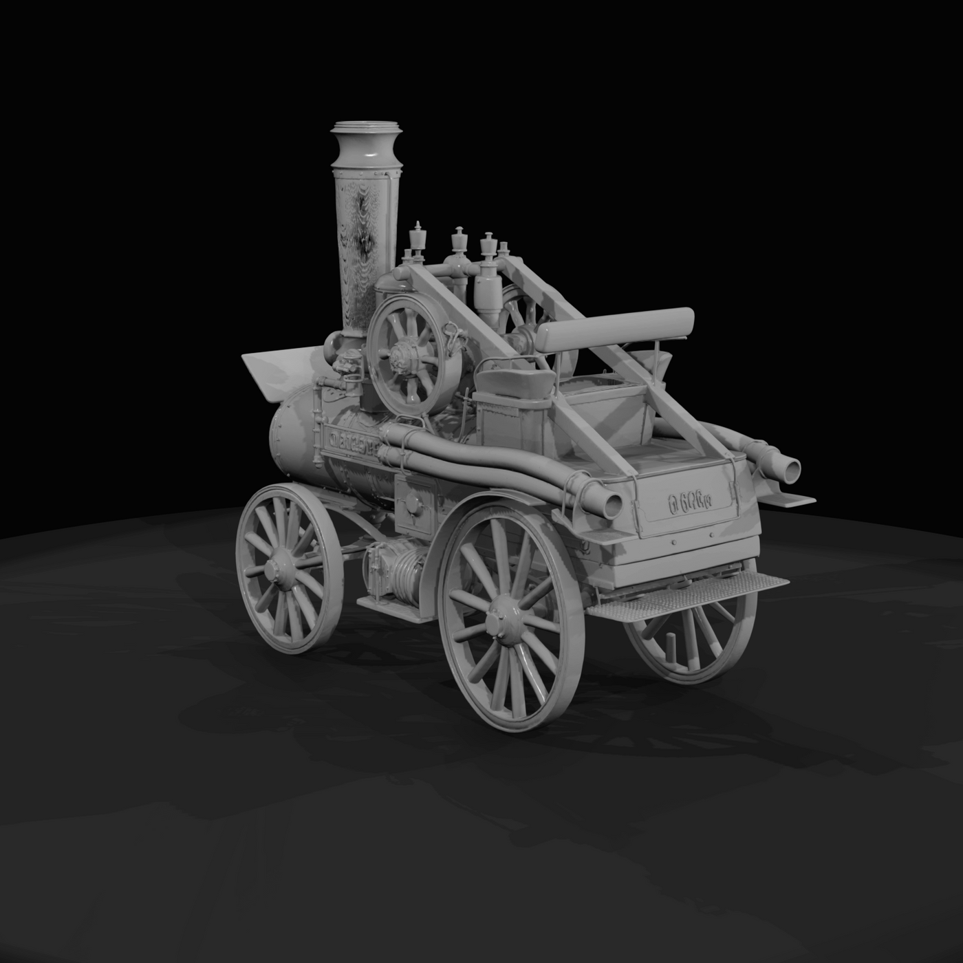 Named 'duke OF Beaufort' — Historic Steam Powered Fire Engine Pumper (Late 19th century)