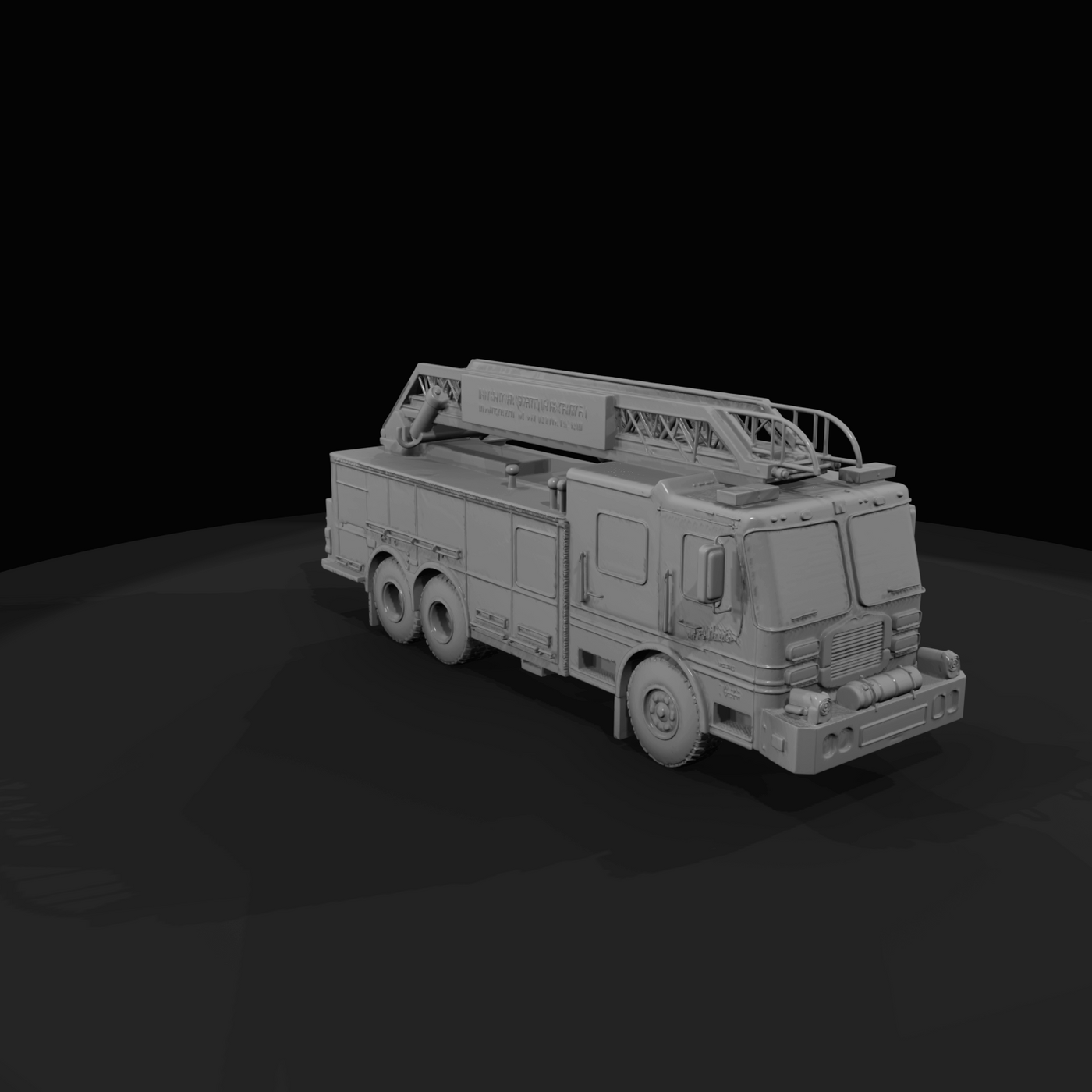 Aerial ladder fire truck