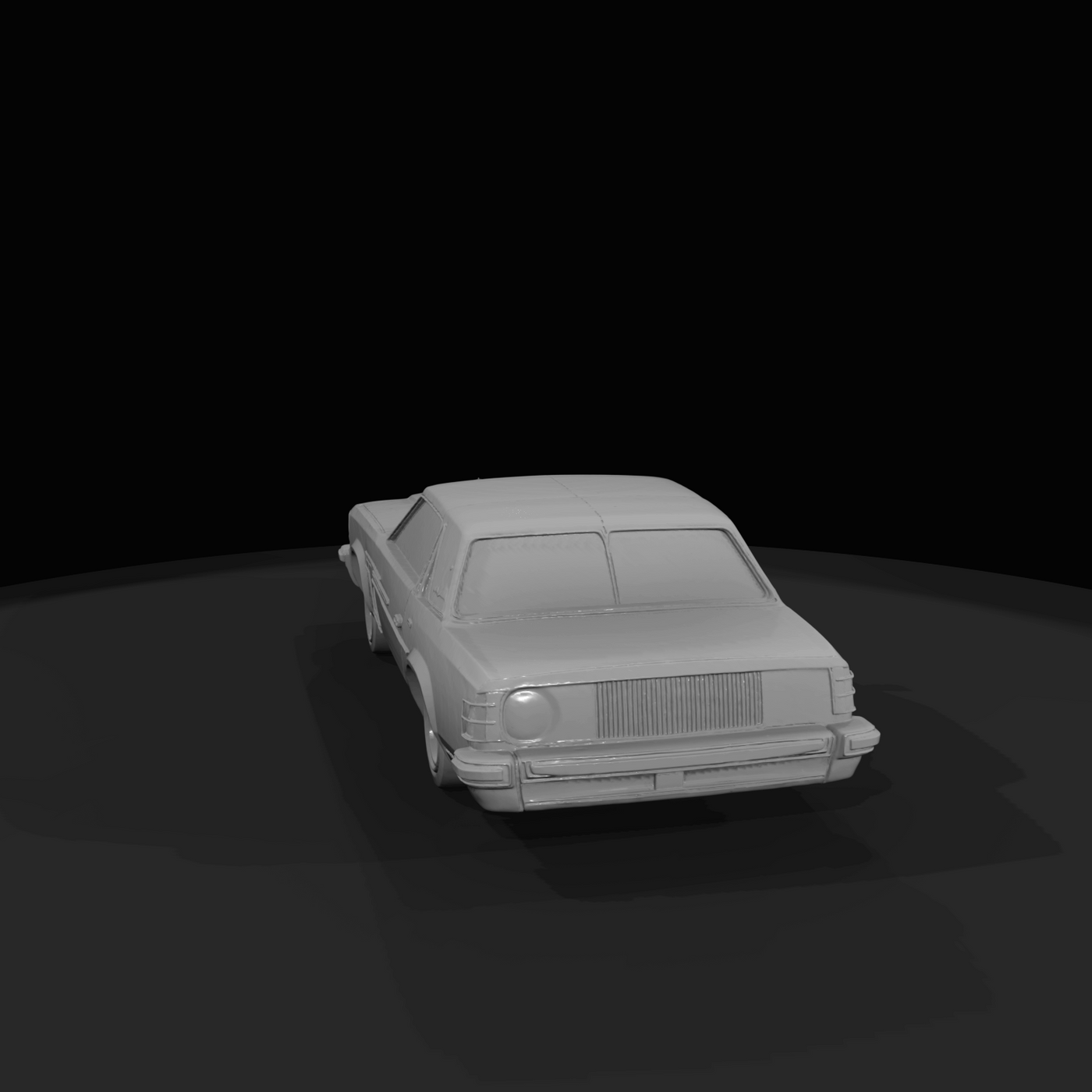 Lowrider Car Show Figure (1970s-1980s) — Customized Car Two Door Coupe
