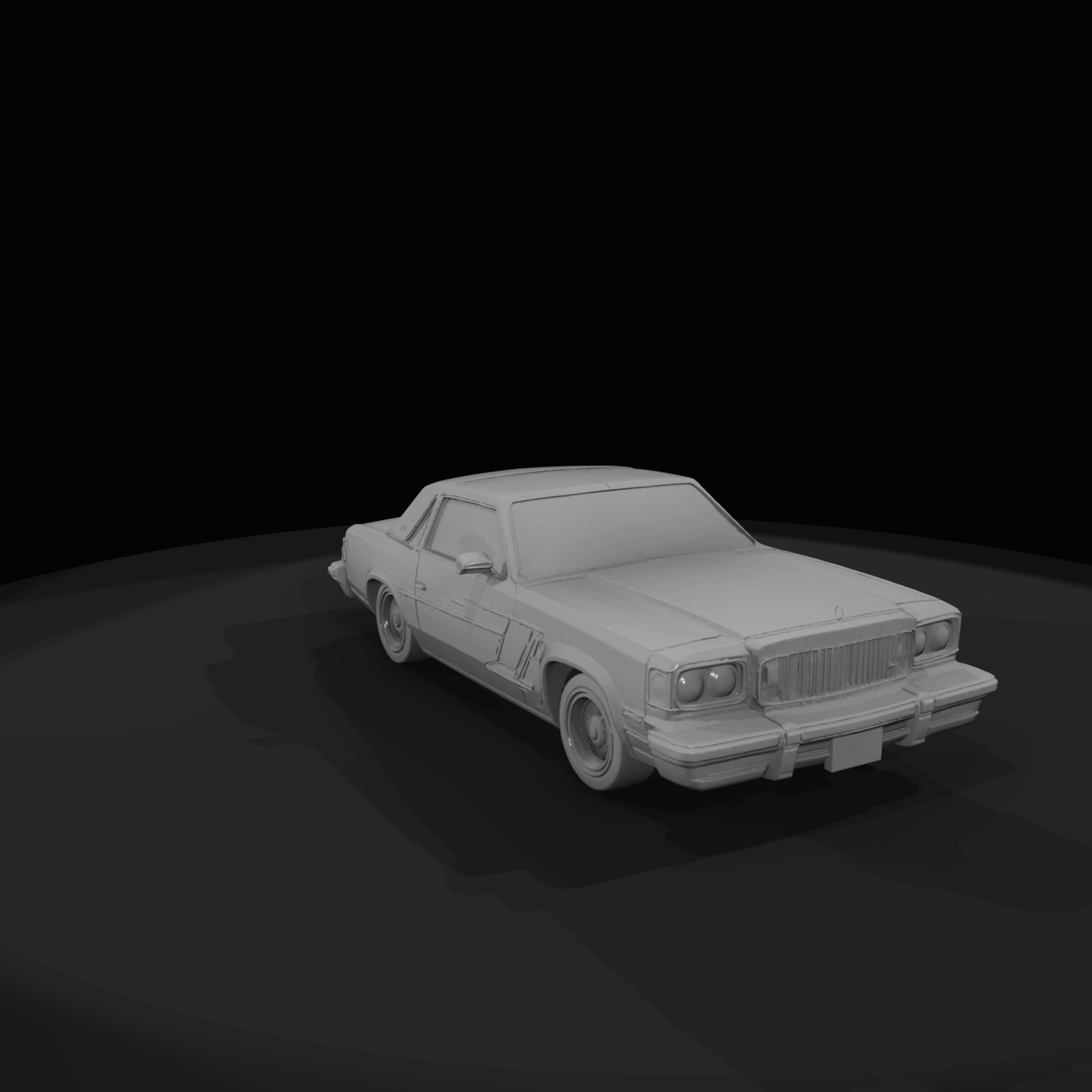 Lowrider Car Show Figure (1970s-1980s) — Customized Car Two Door Coupe