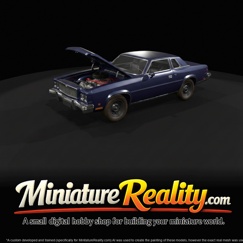 Lowrider Car Show Figure (1970s-1980s) — Classic Two Door Coupe Style