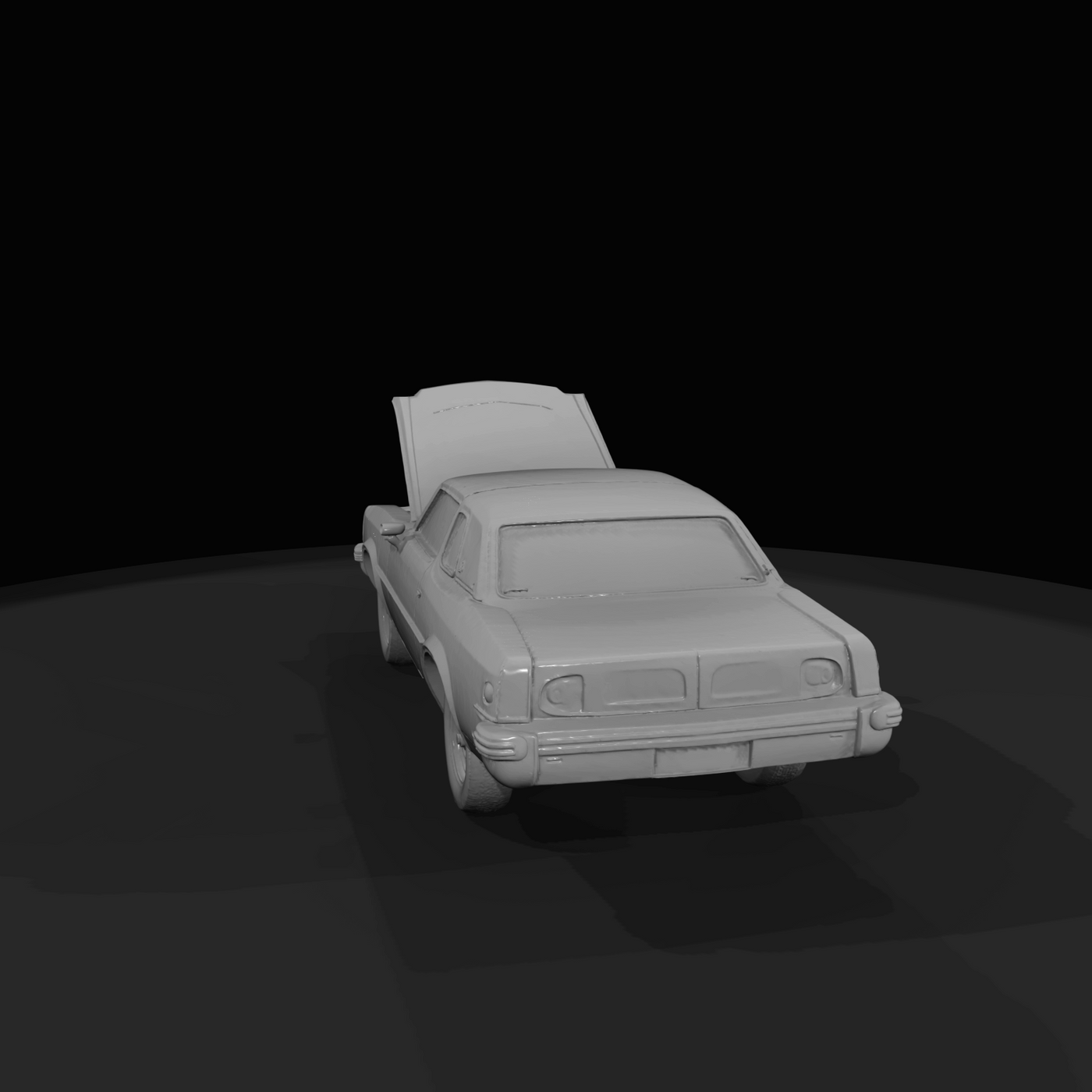 Lowrider Car Show Figure (1970s-1980s) — Classic Two Door Coupe Style