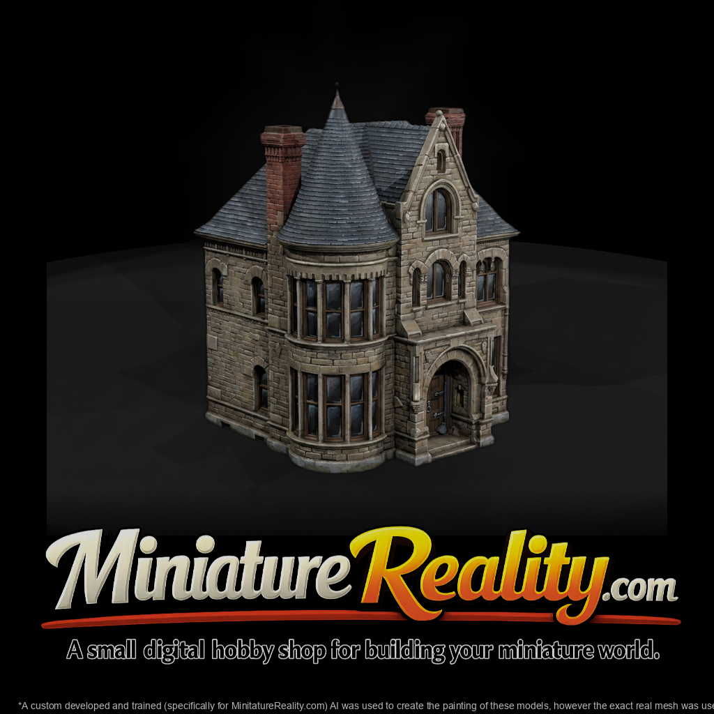 Victorian Turreted Stone Facade