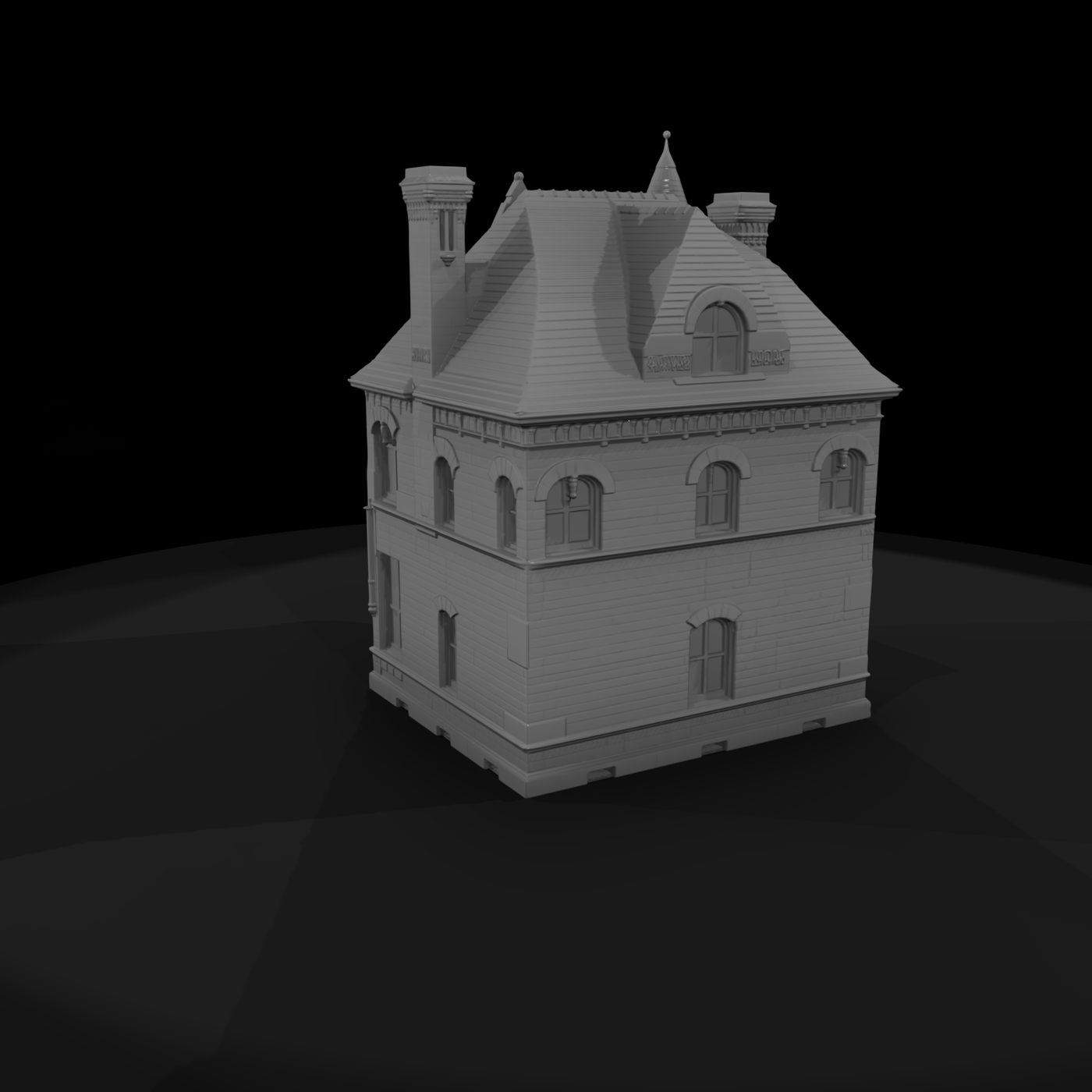 Victorian Turreted Stone Facade
