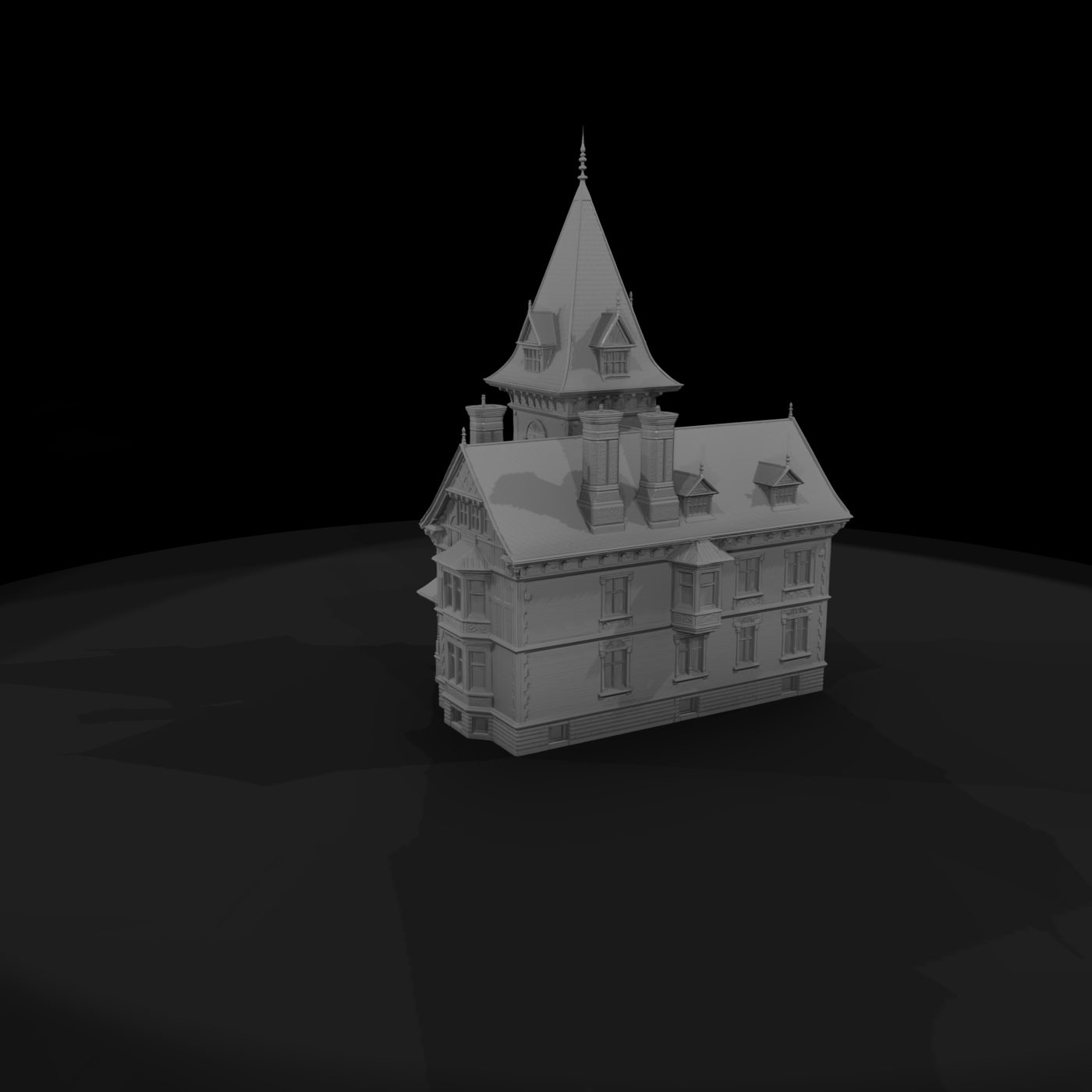 Victorian Mansion with Turret
