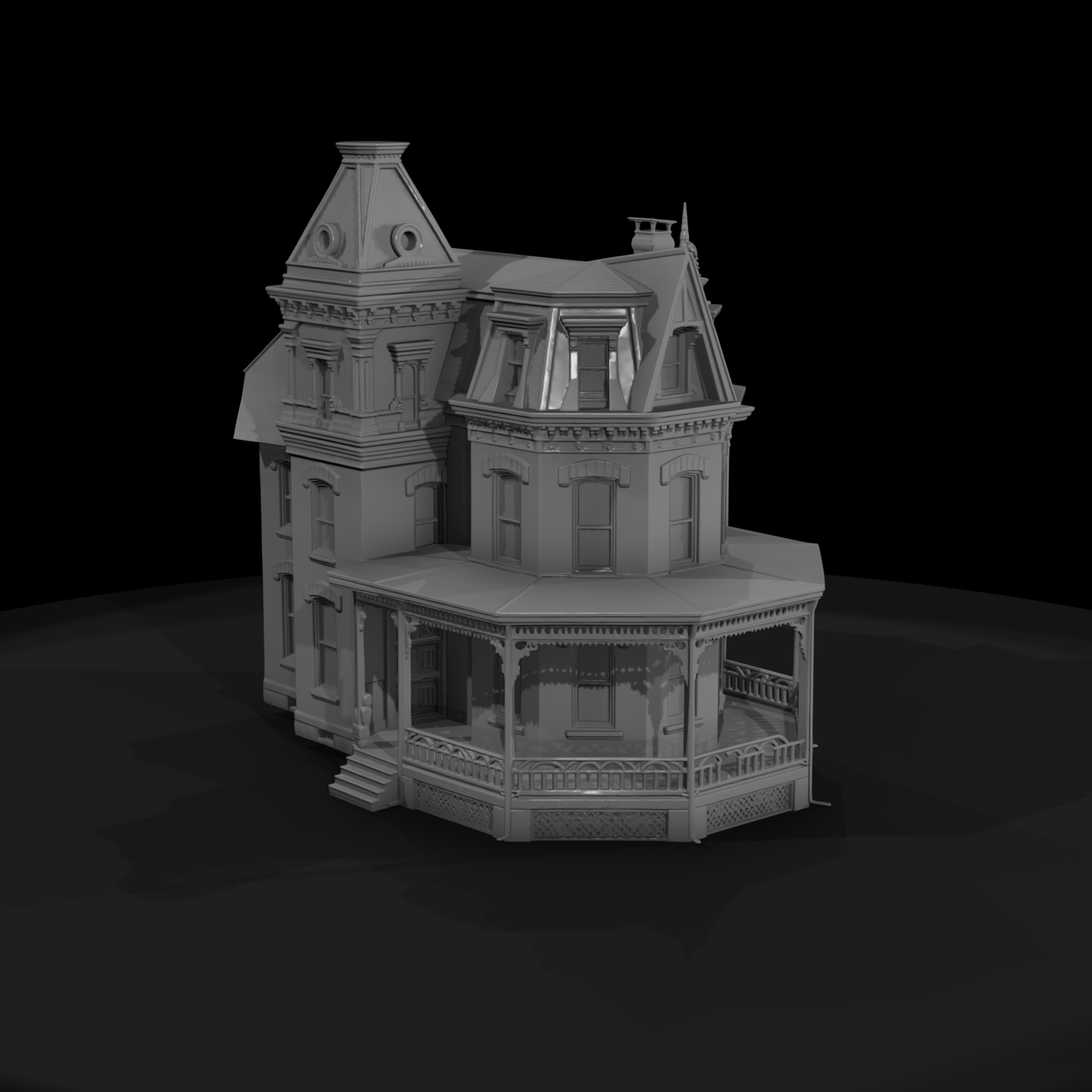 Victorian Turret House Facade