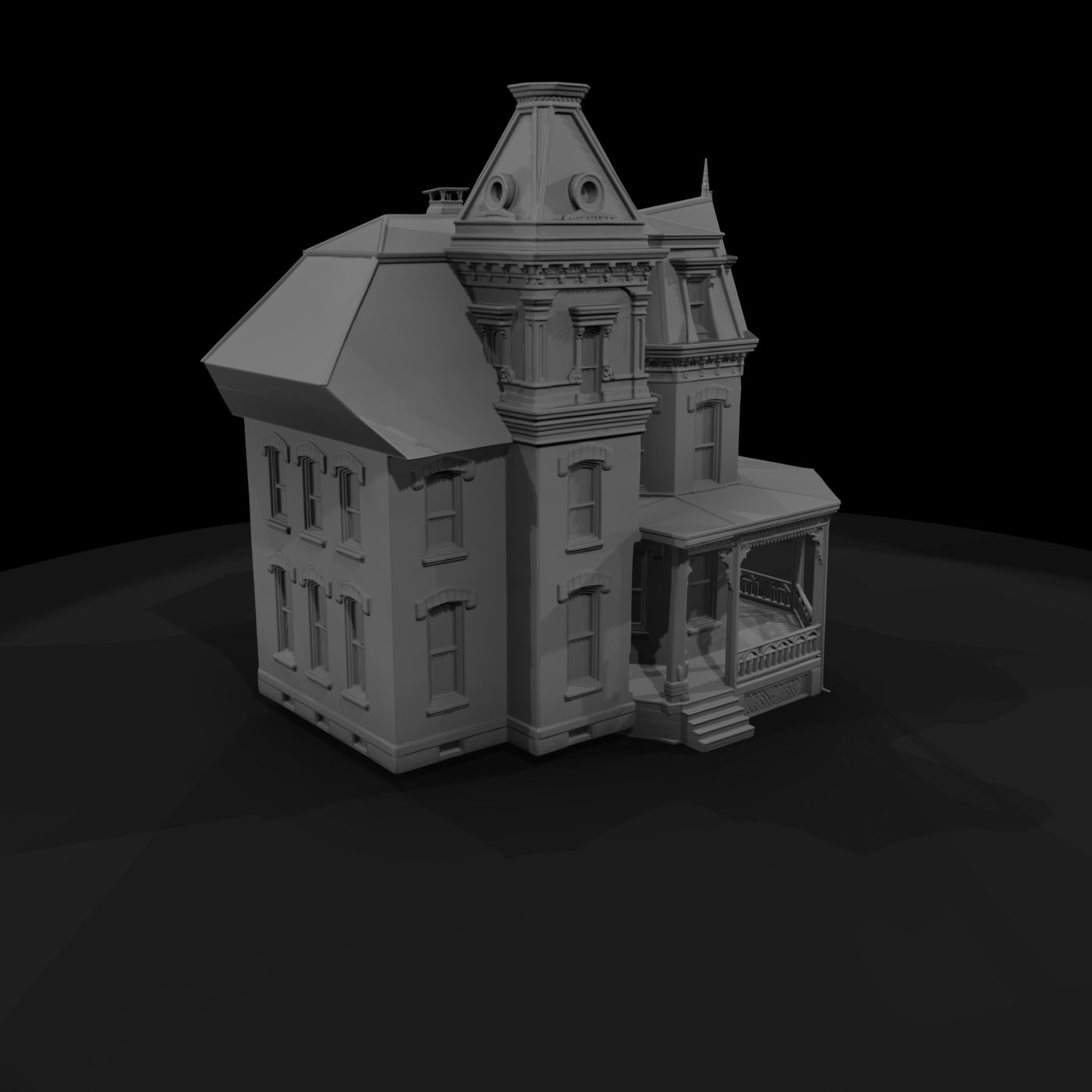 Victorian Turret House Facade