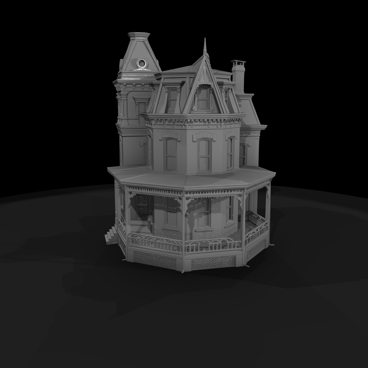 Victorian Turret House Facade