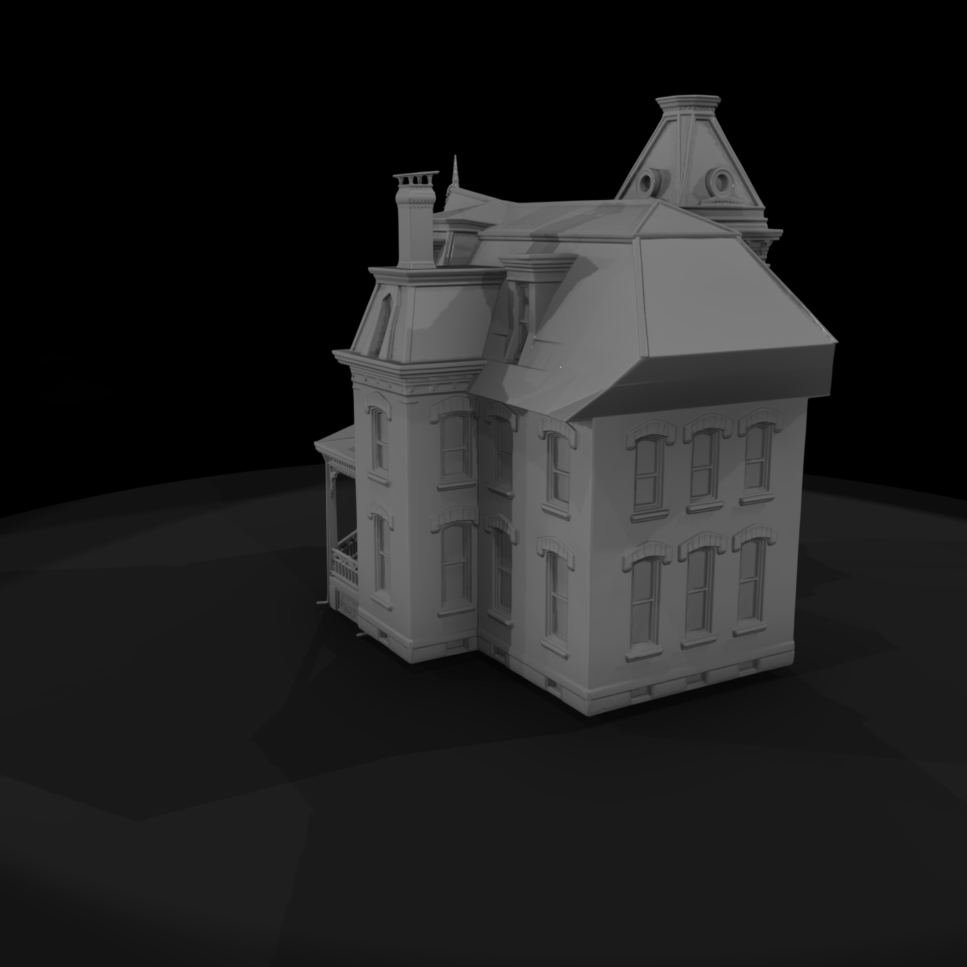 Victorian Turret House Facade