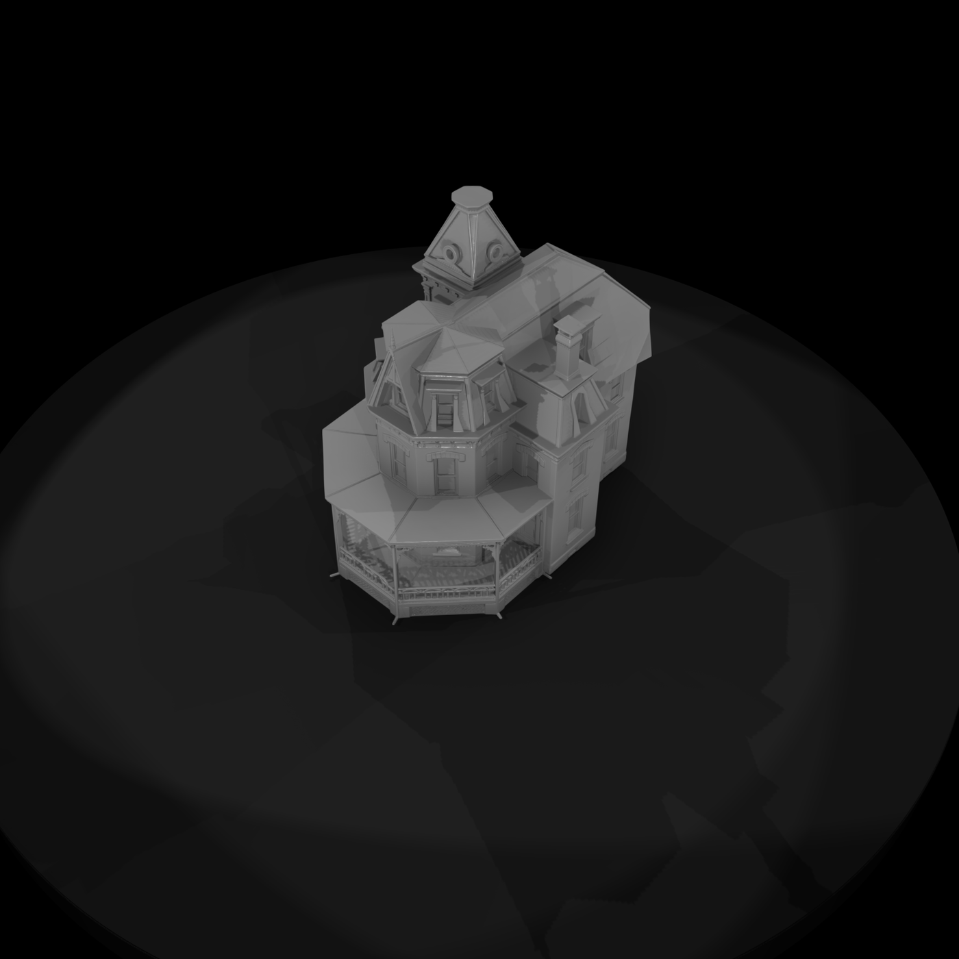 Victorian Turret House Facade