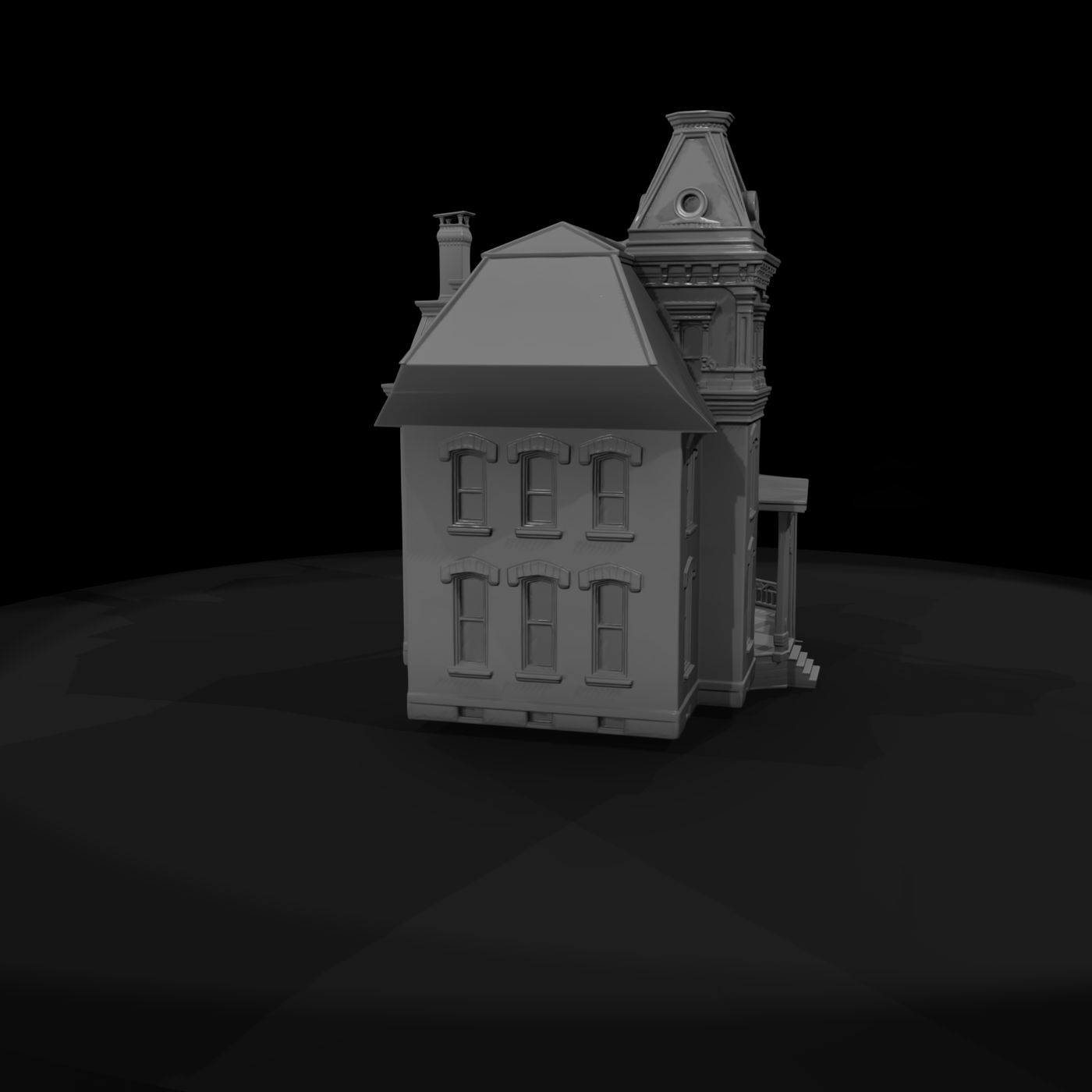 Victorian Turret House Facade