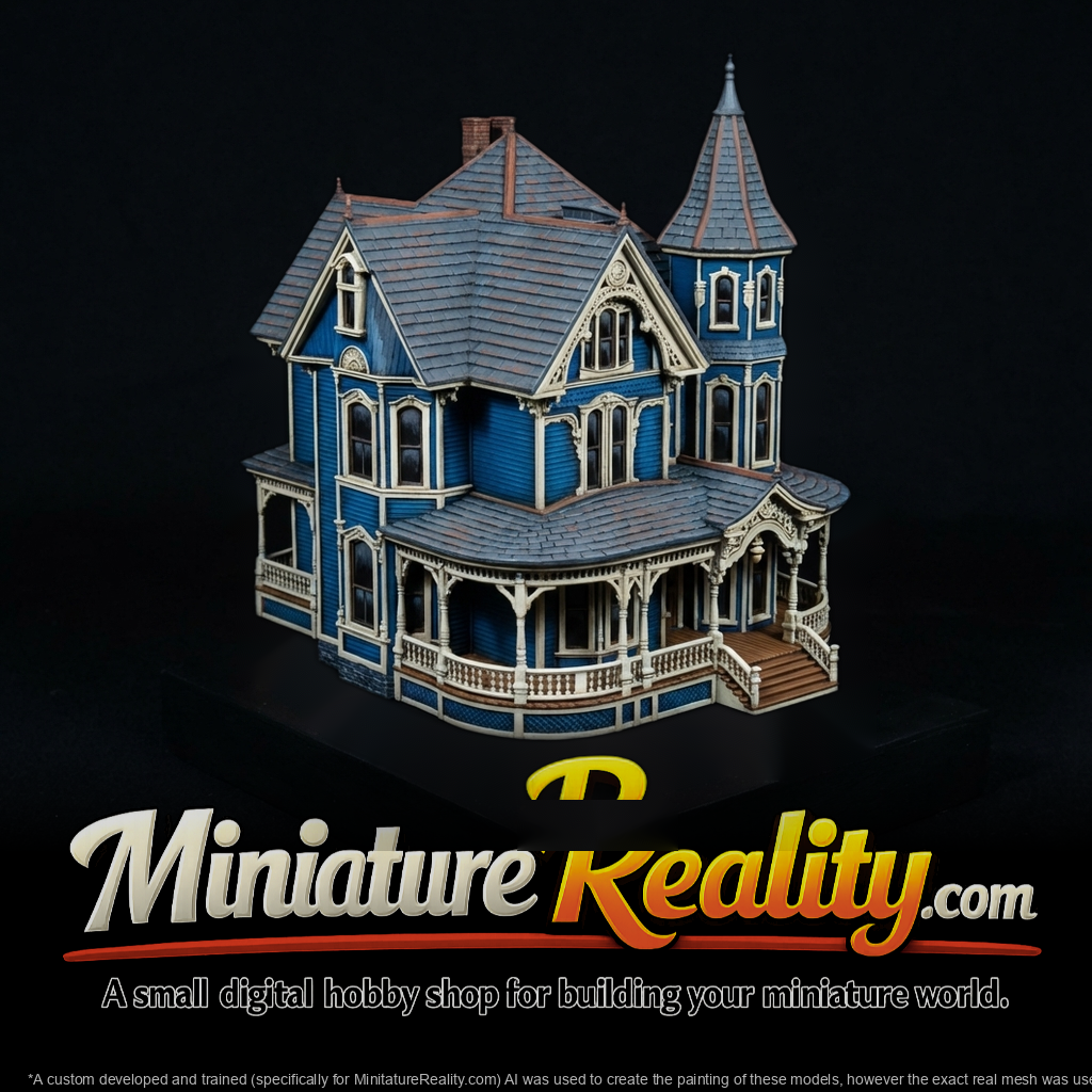 Victorian turret house facade