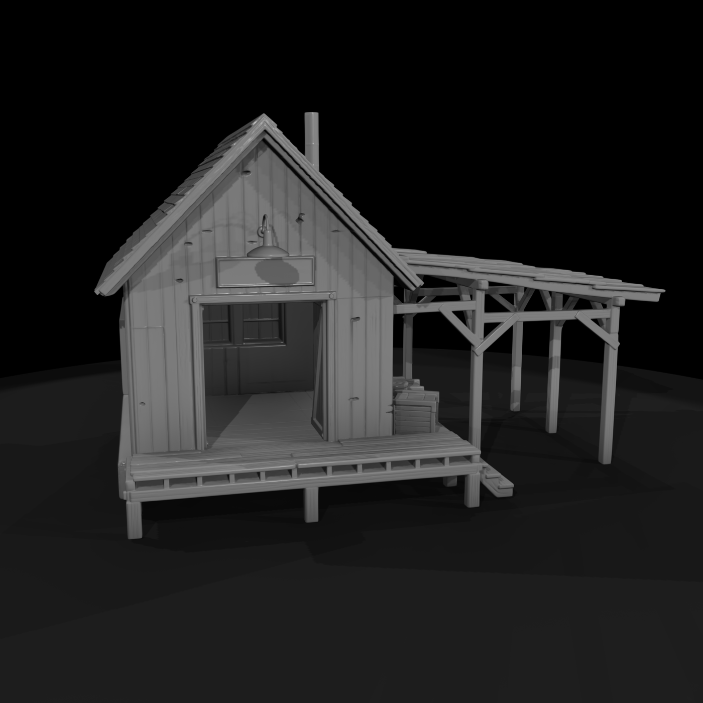 Wooden Workshop Shed