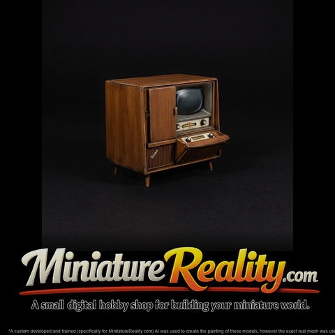 Mid-century Console TV Cabinet