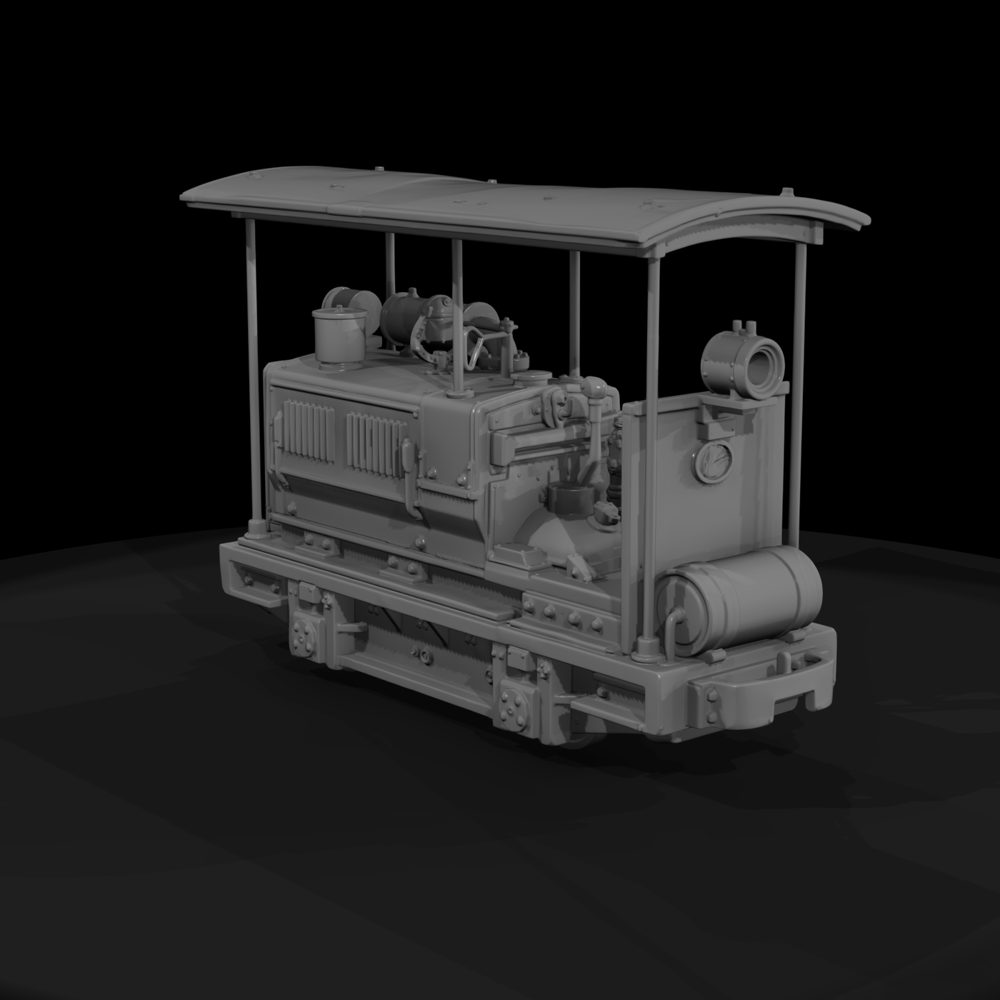 Industrial Open-Cab Shunter Locomotive