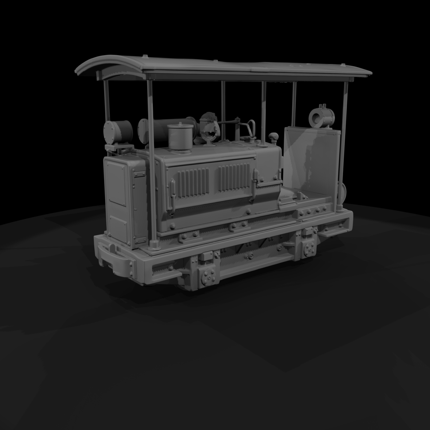 Industrial Open-Cab Shunter Locomotive