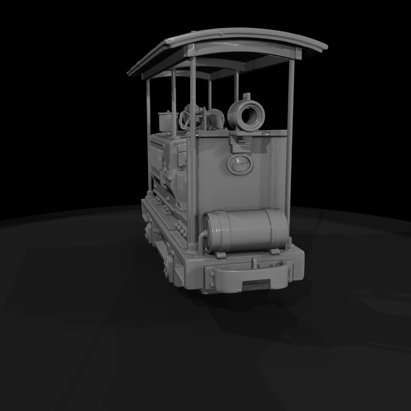 Industrial Open-Cab Shunter Locomotive
