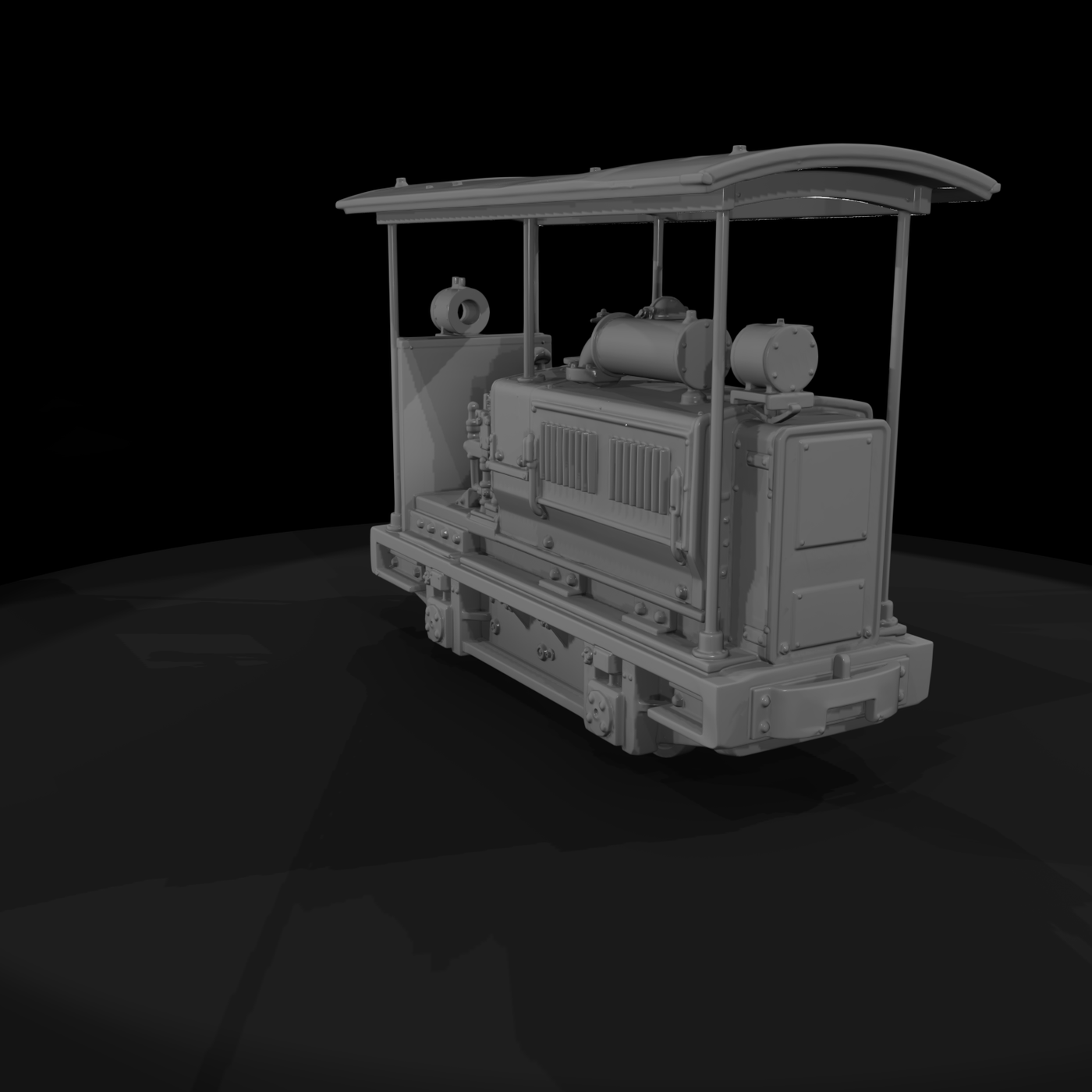 Industrial Open-Cab Shunter Locomotive