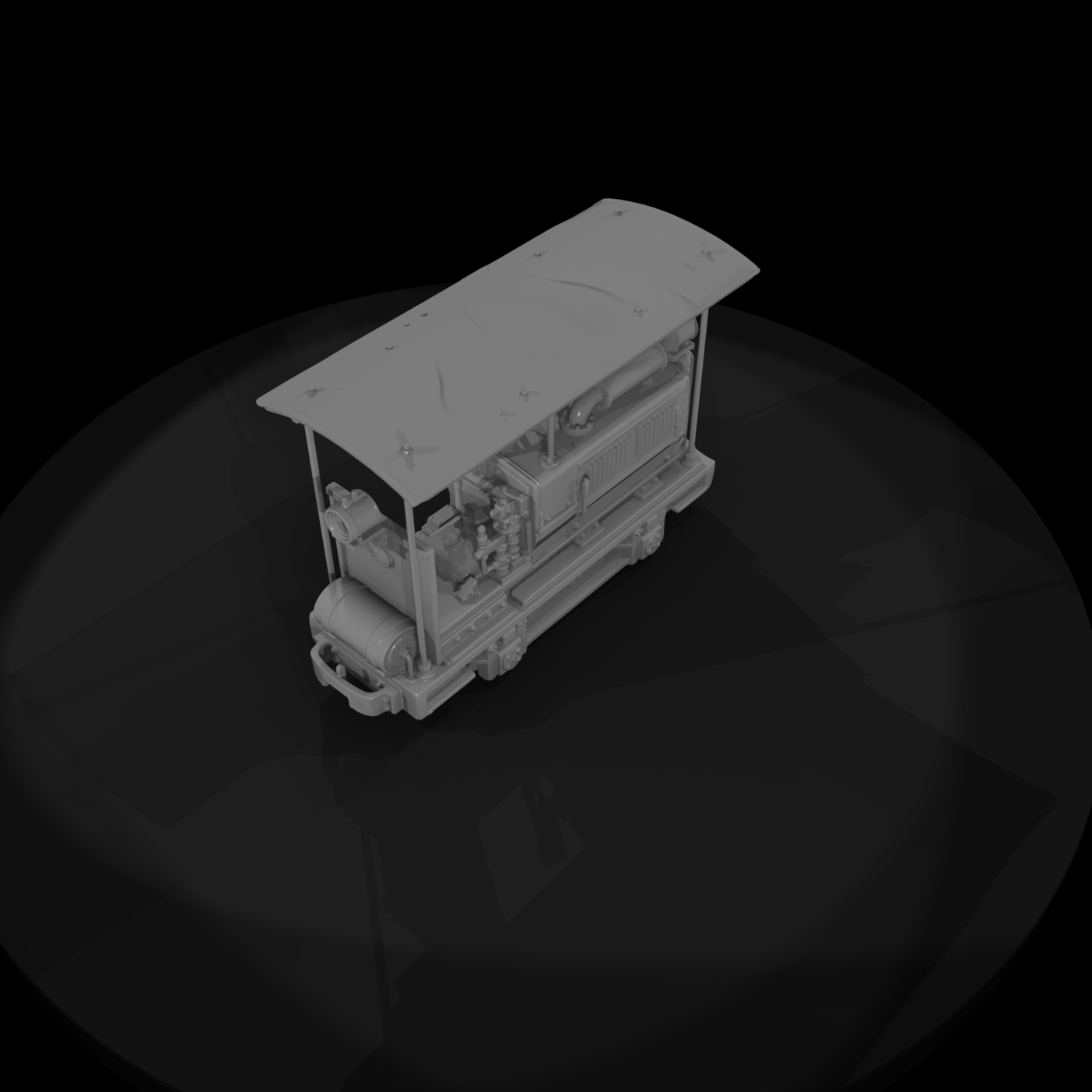 Industrial Open-Cab Shunter Locomotive