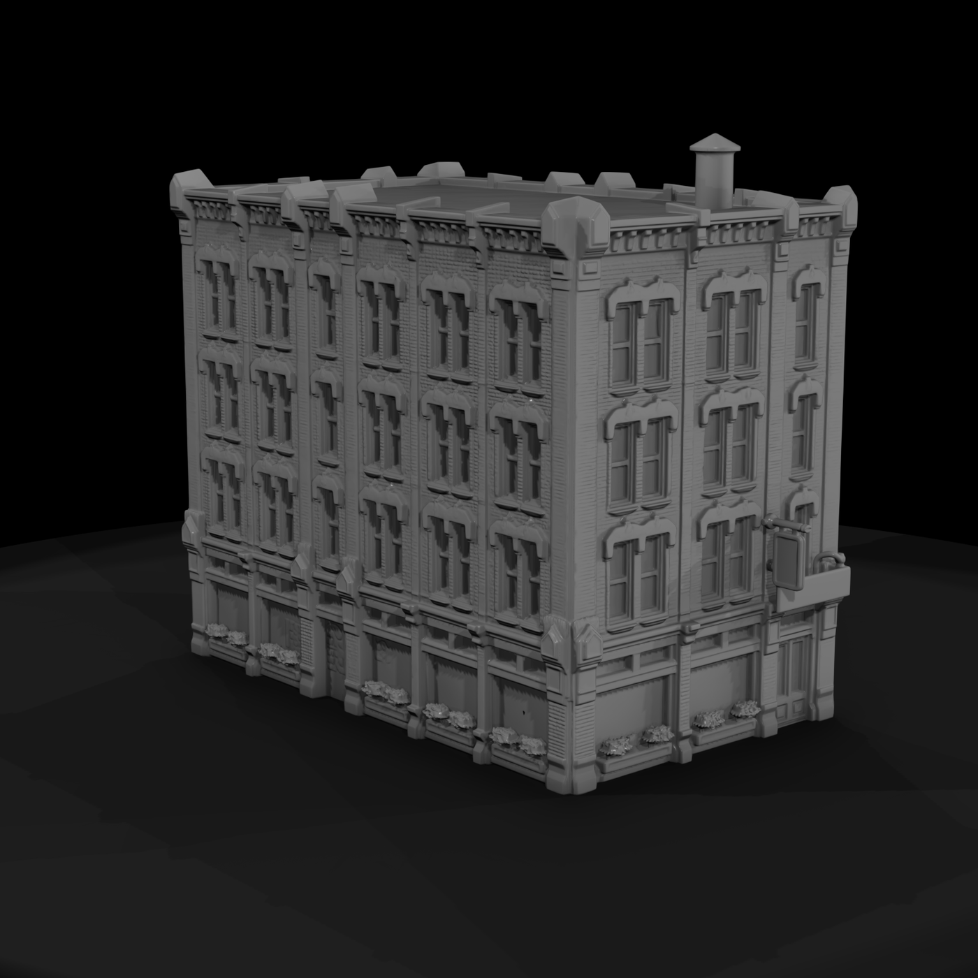 Victorian 4-Storey Storefront Building
