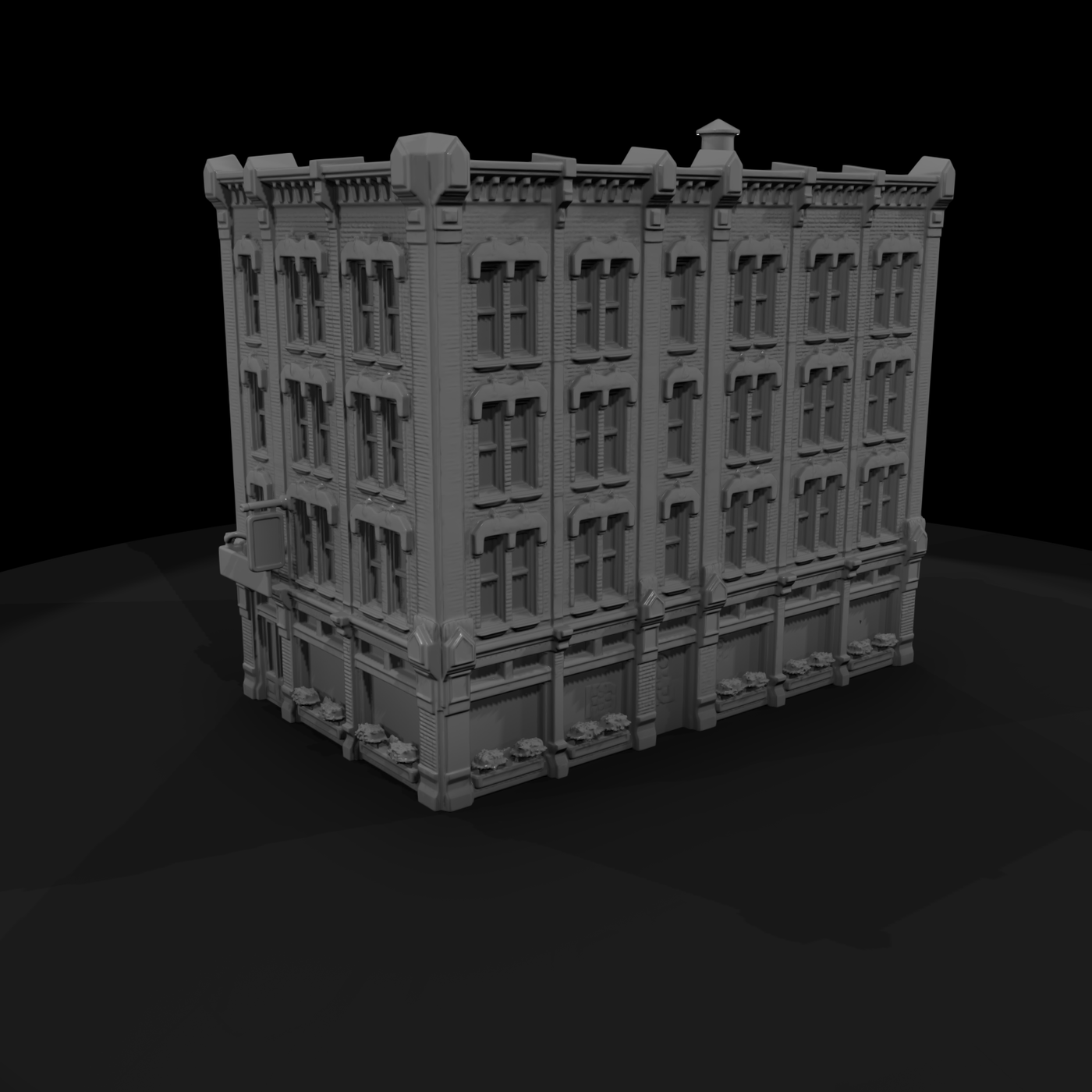 Victorian 4-Storey Storefront Building