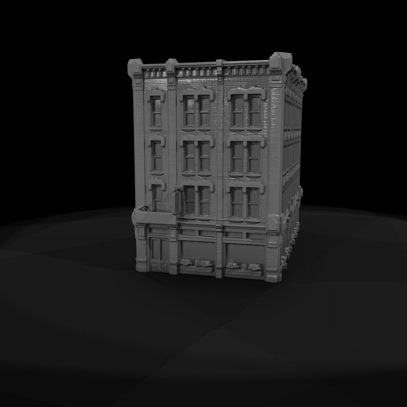 Victorian 4-Storey Storefront Building